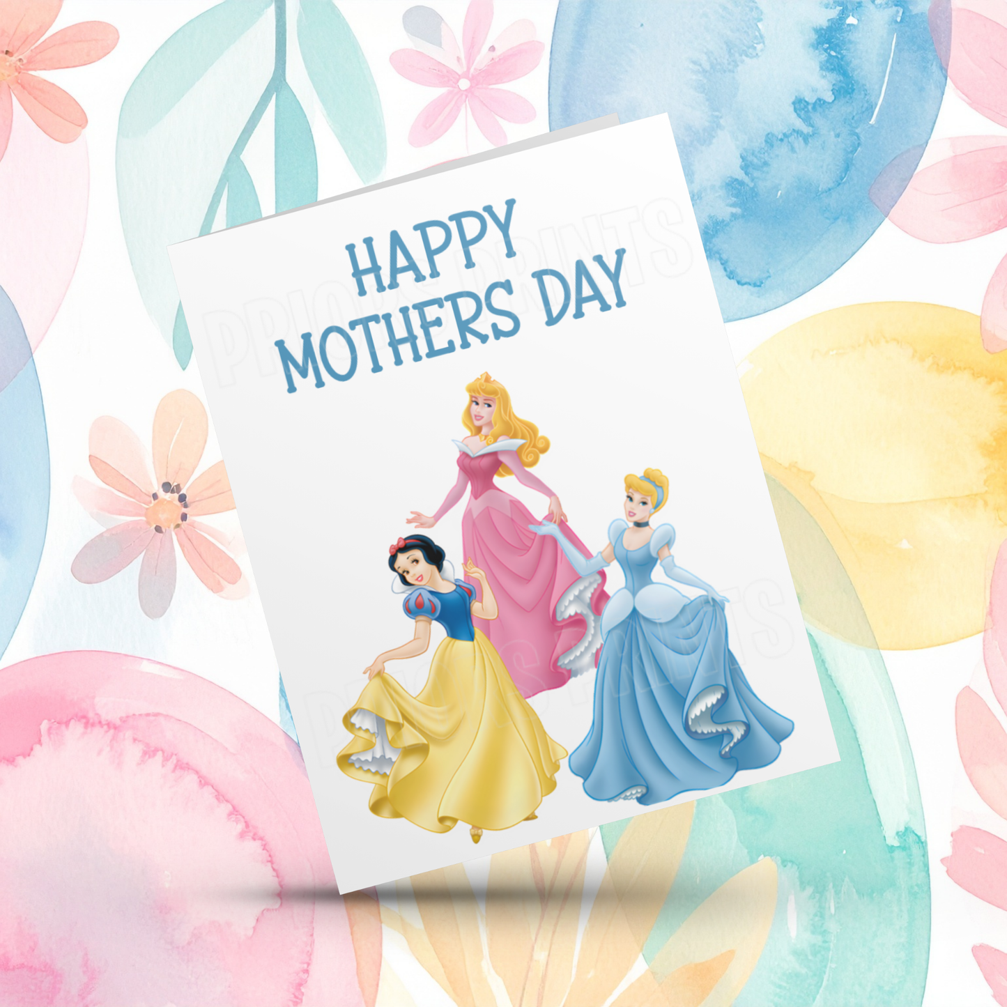 Princess Happy Mothers Day Card