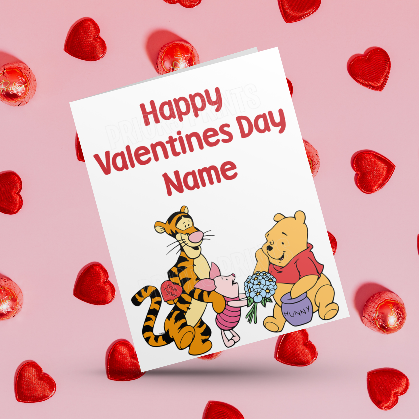 Winnie The Pooh Personalised Valentines Day Cards I Disney I Eeyore I Piglet I Tigger