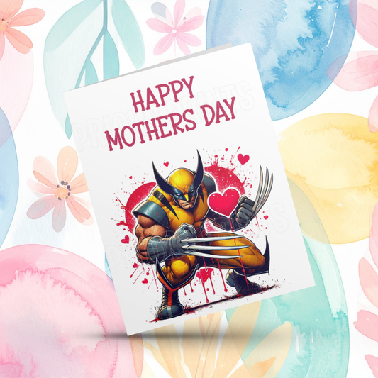 Superhero Happy Mothers Day Card