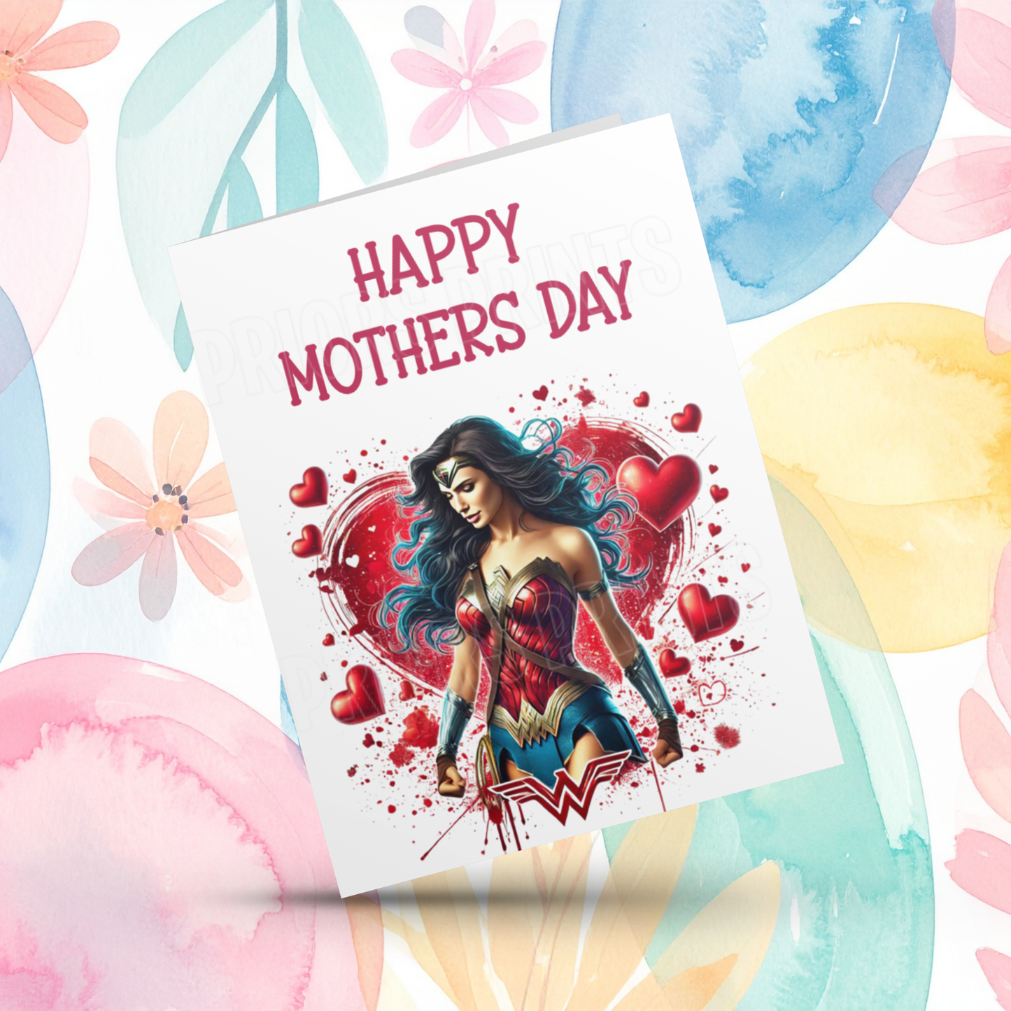 Superhero Happy Mothers Day Card