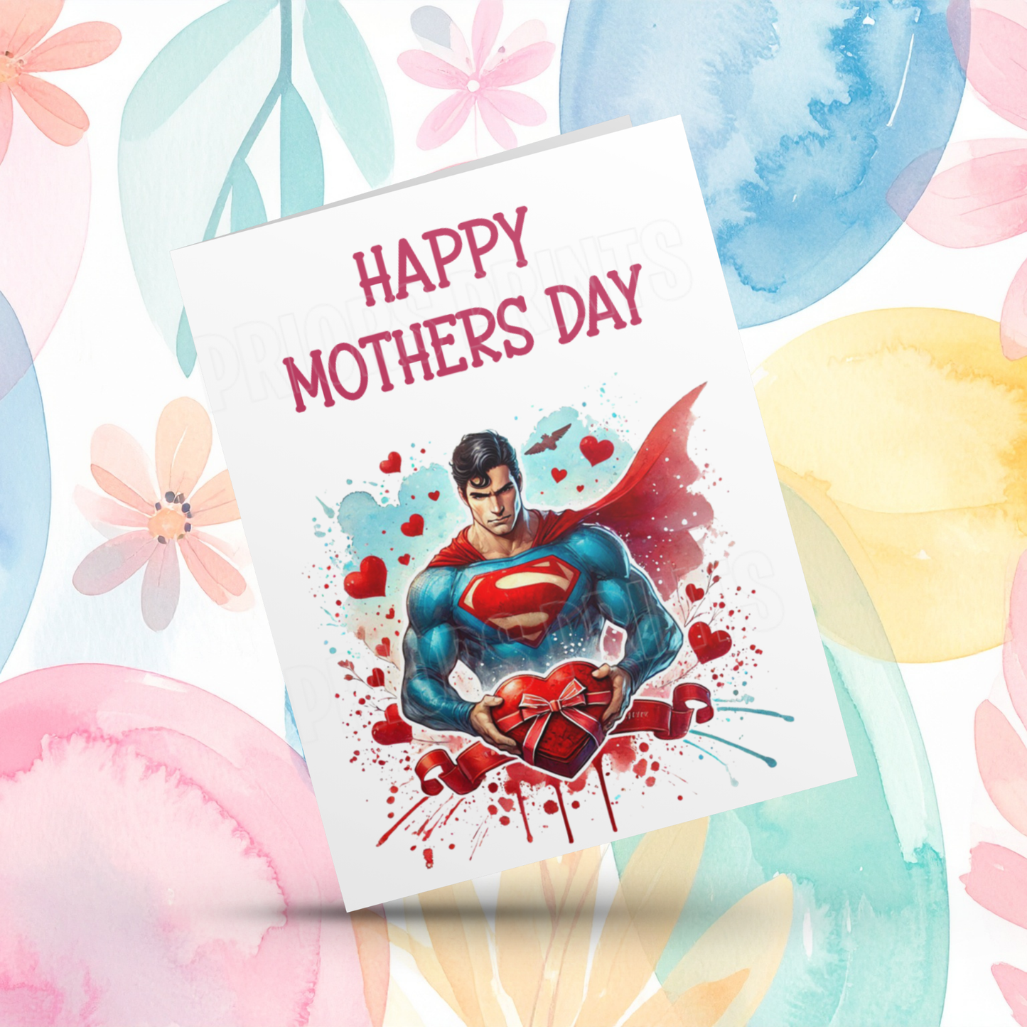 Superhero Happy Mothers Day Card