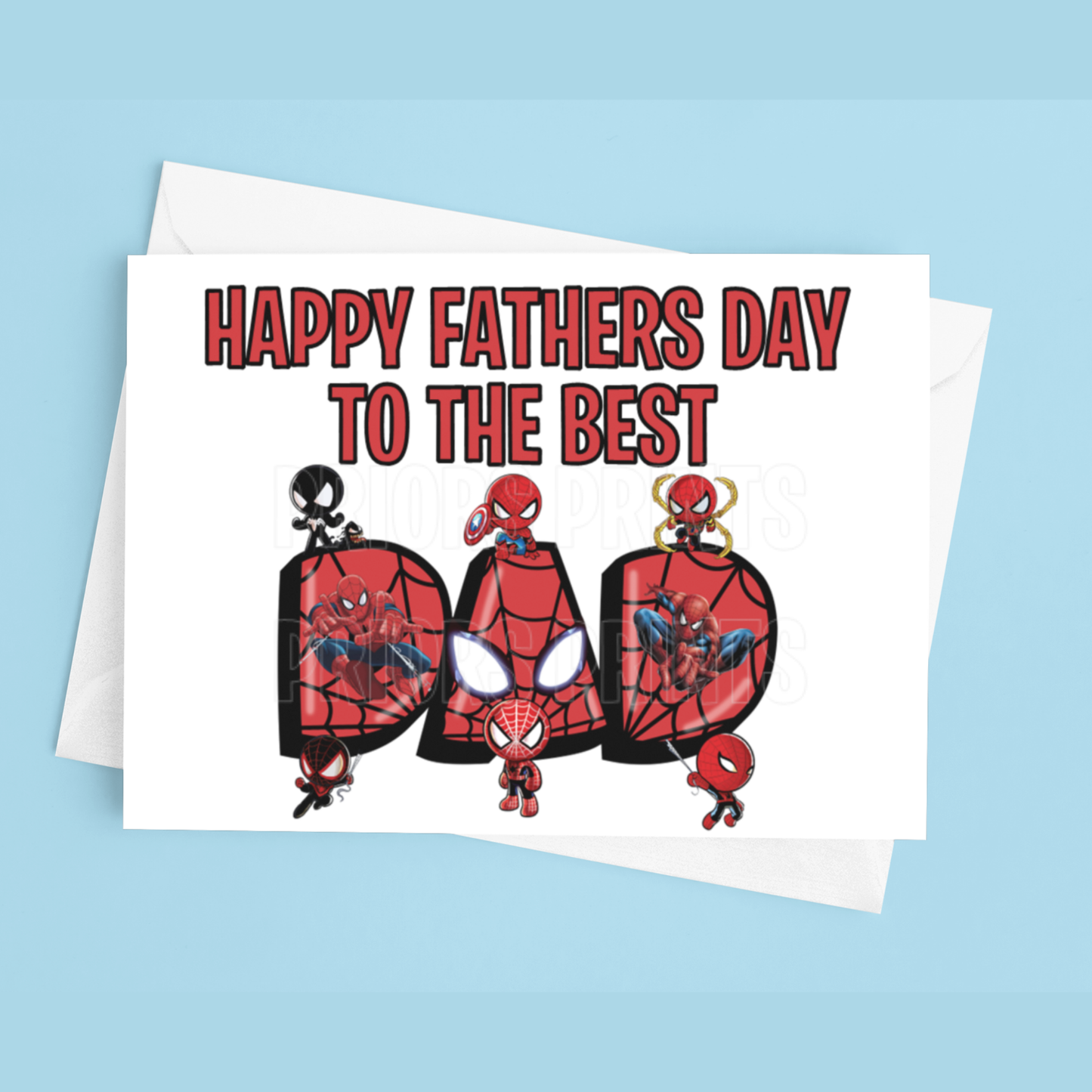 Fathers Day Card Mixed Character- To the best Dad or Papa