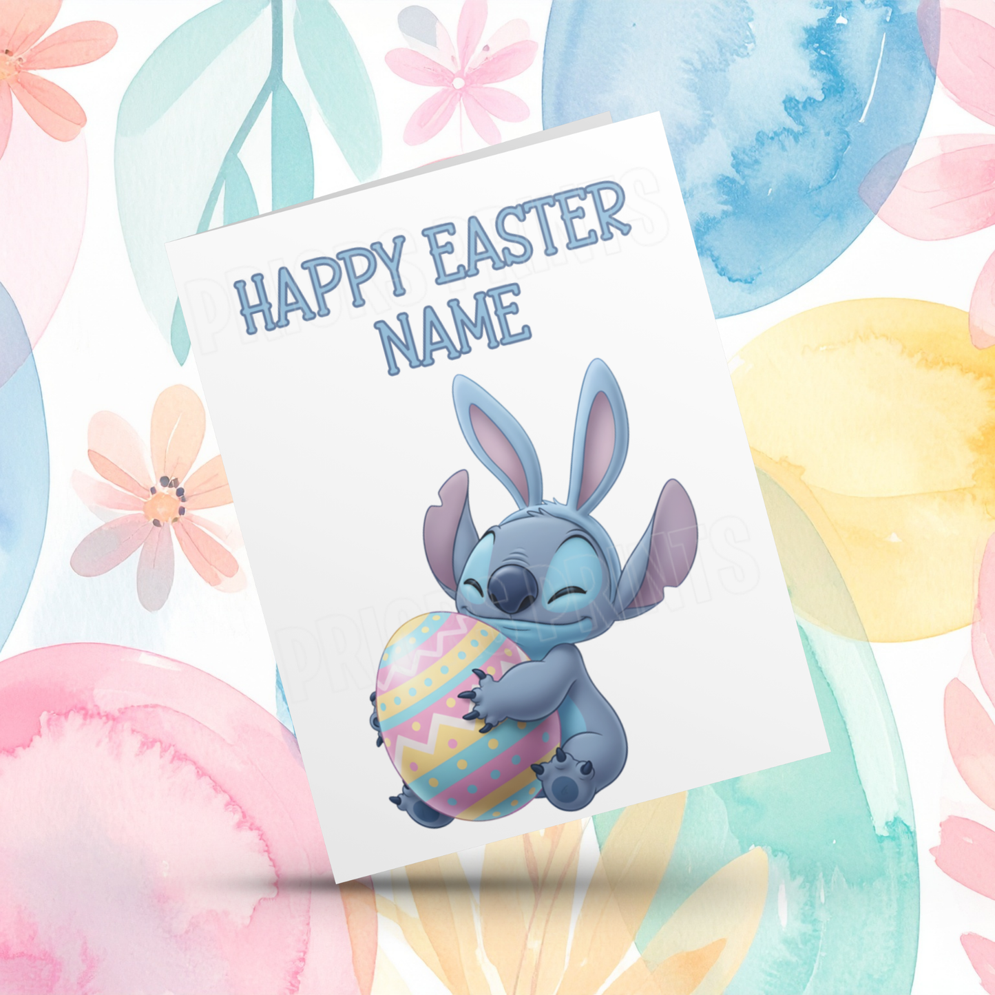 Stitch Personalised Easter Card