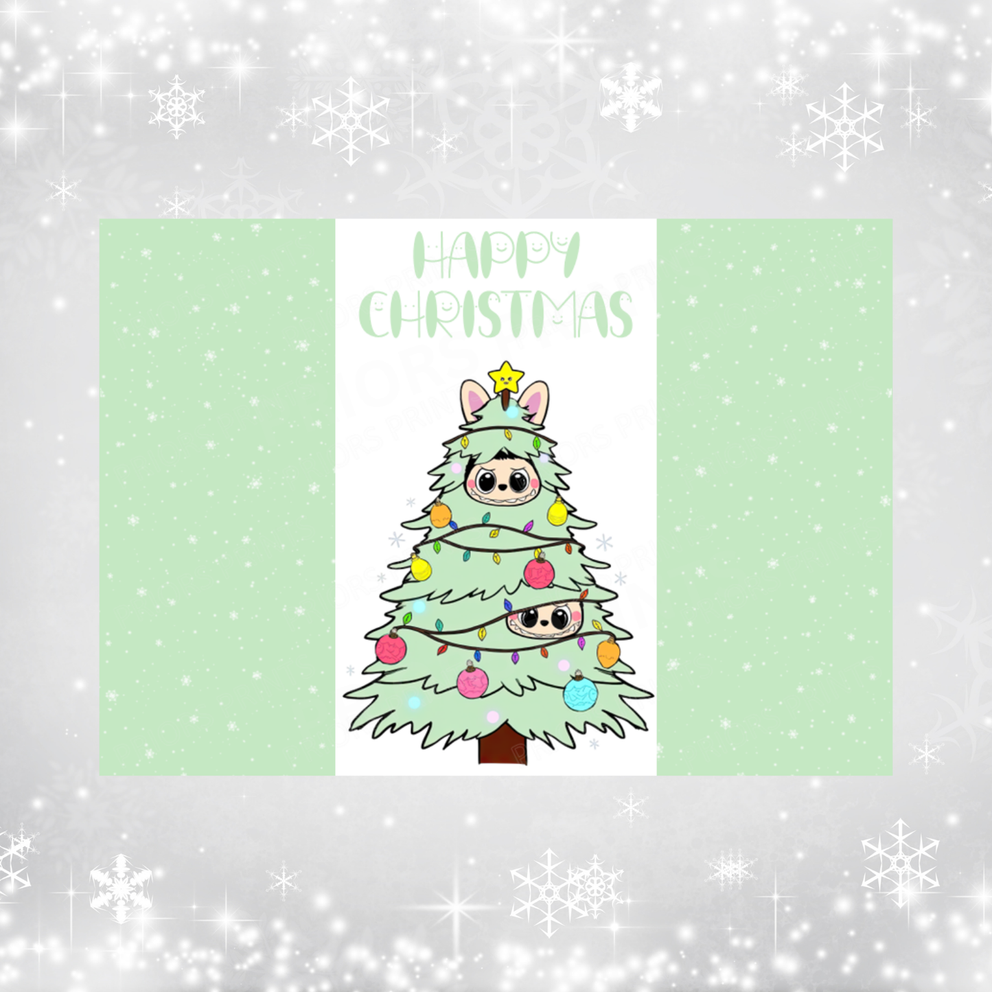 Labubu Christmas Chocolate Bar Wrapper