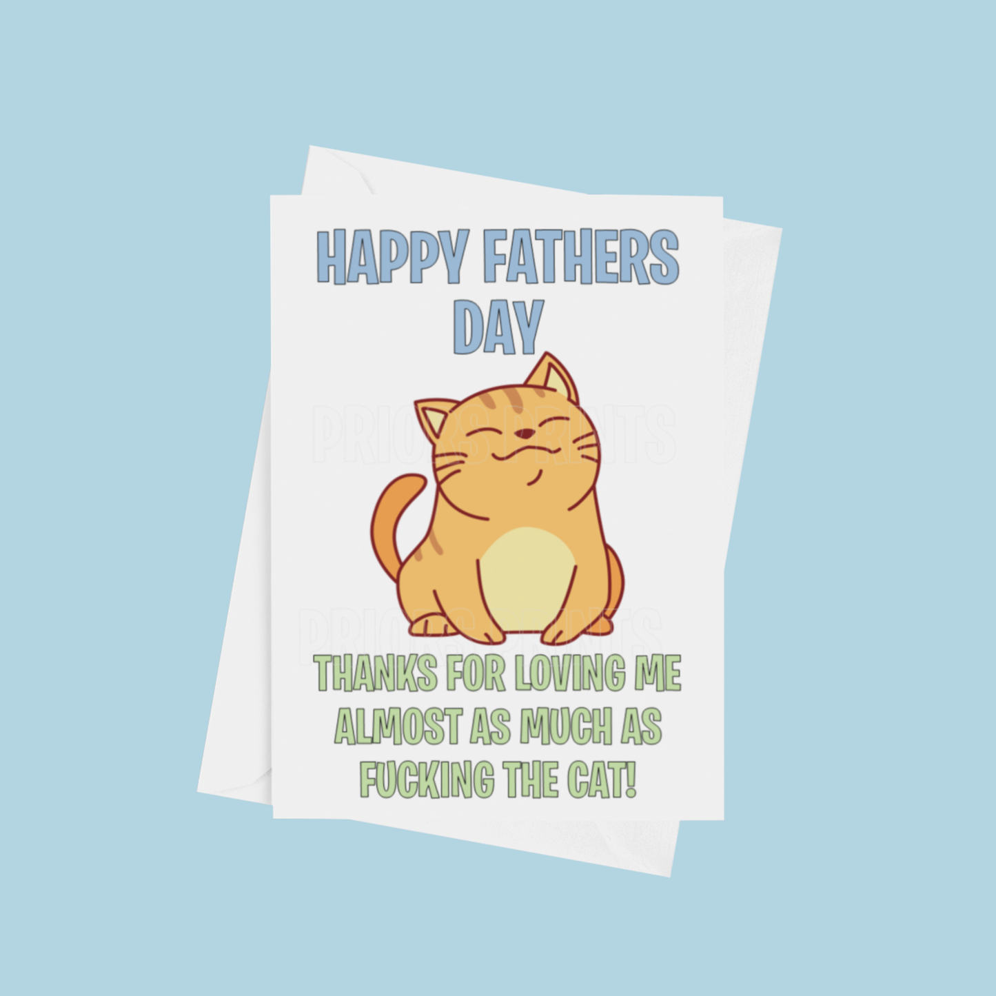 Thanks for Loving Me As Much As Cat/Dog Funny Fathers Day Card