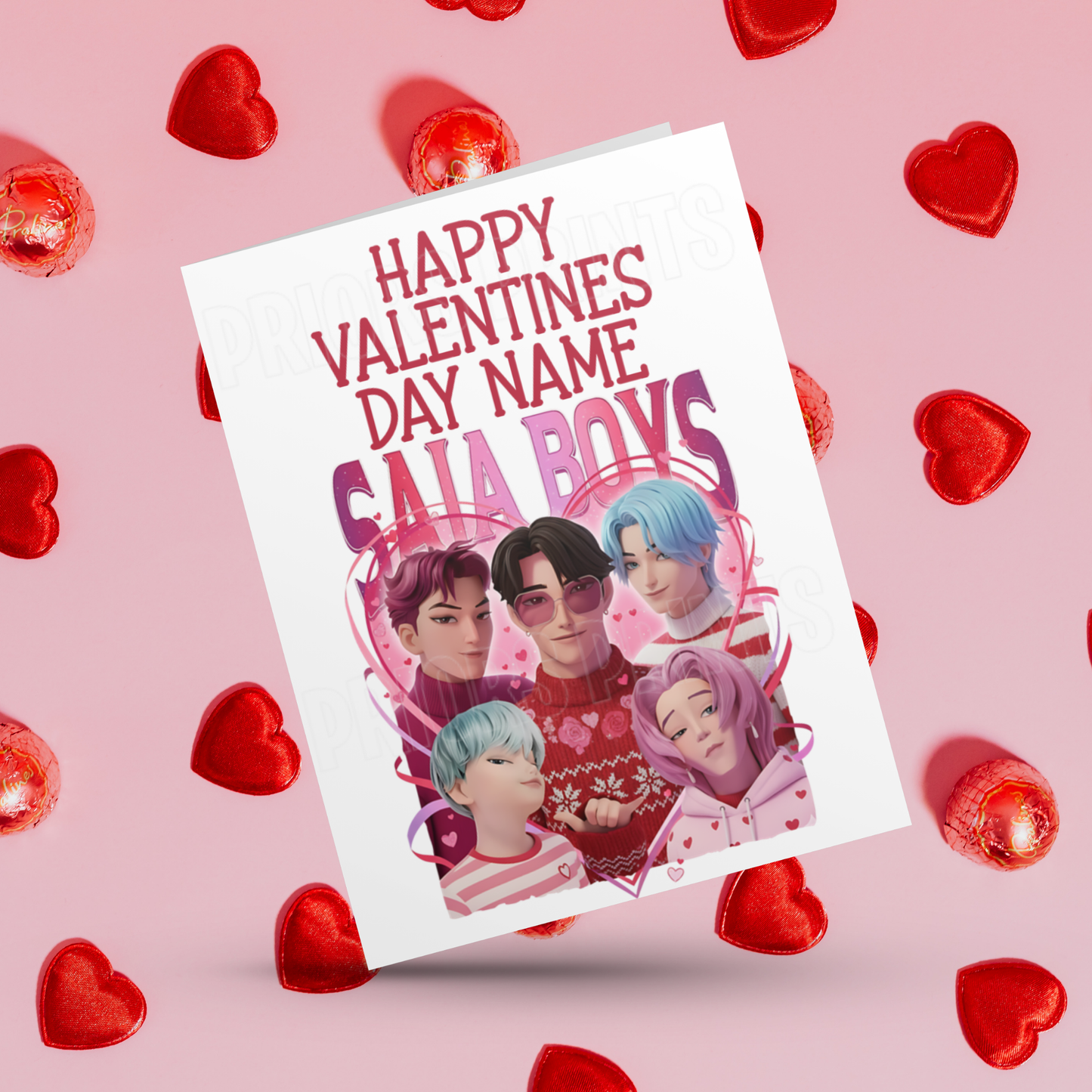 K-Pop demon Hunter Boys Personalised Valentines Card I Saja Boys I Jinu I Abs I Abby I Mystery I Romance I Baby