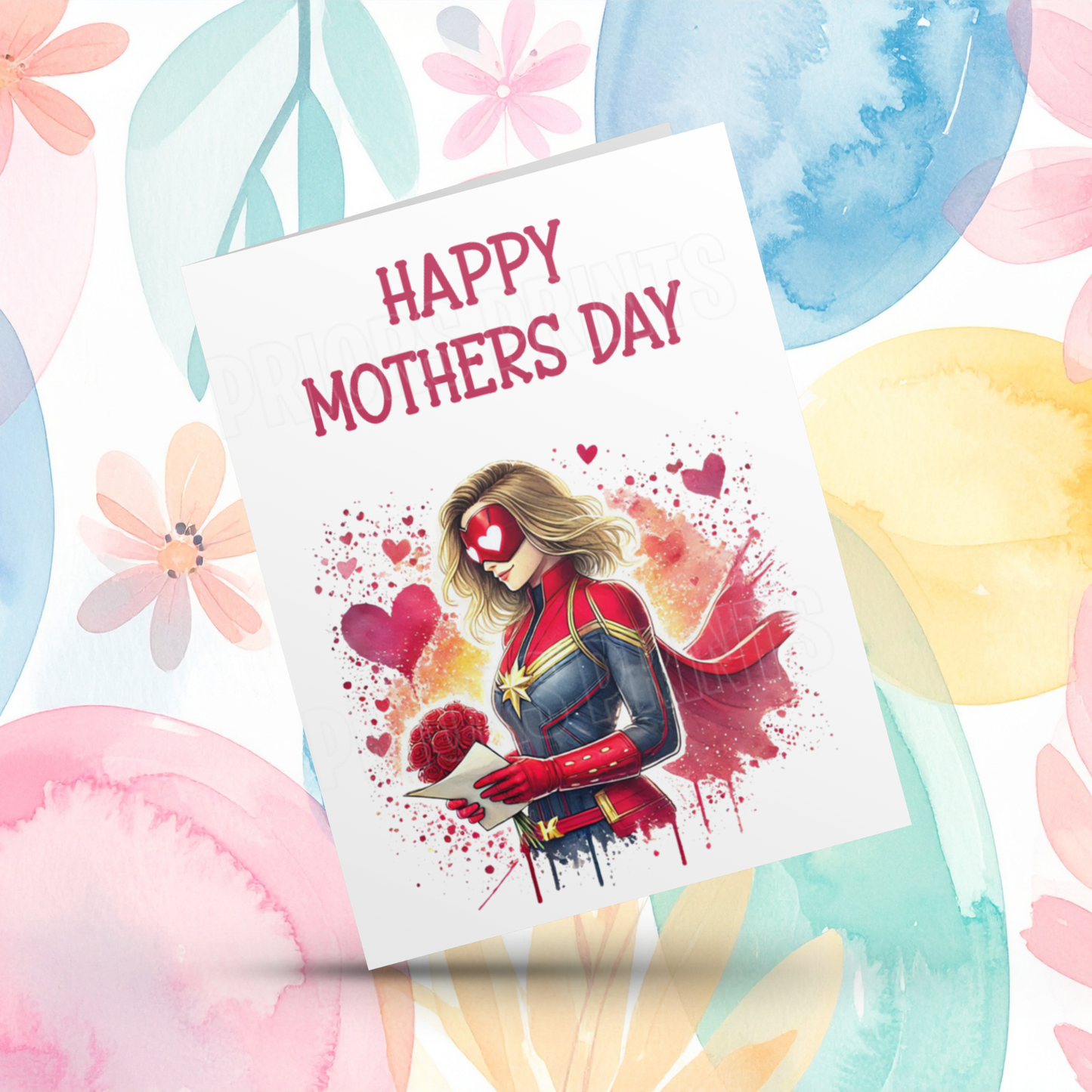 Superhero Happy Mothers Day Card