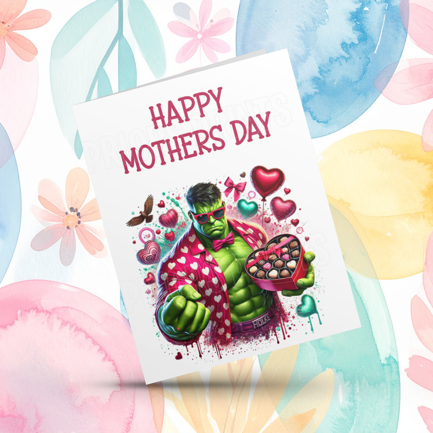 Superhero Happy Mothers Day Card