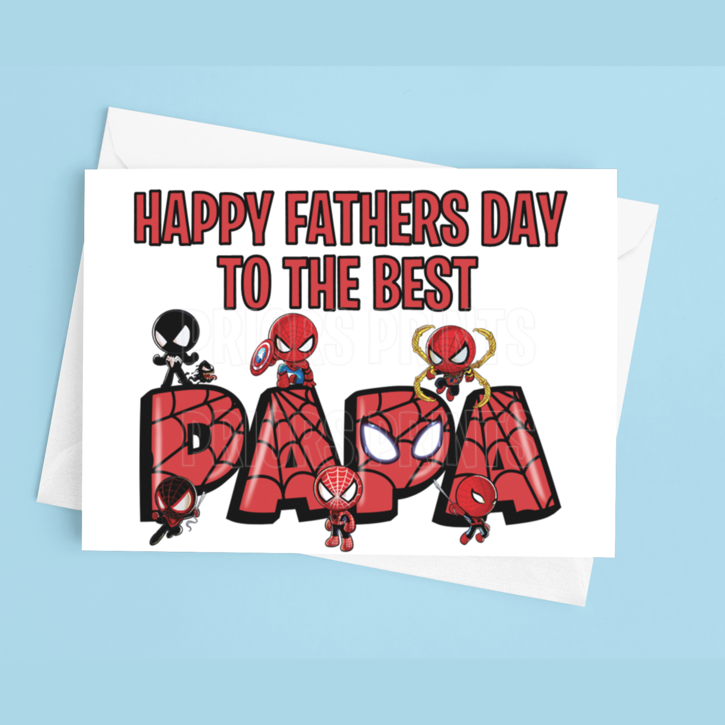 Fathers Day Card Mixed Character- To the best Dad or Papa