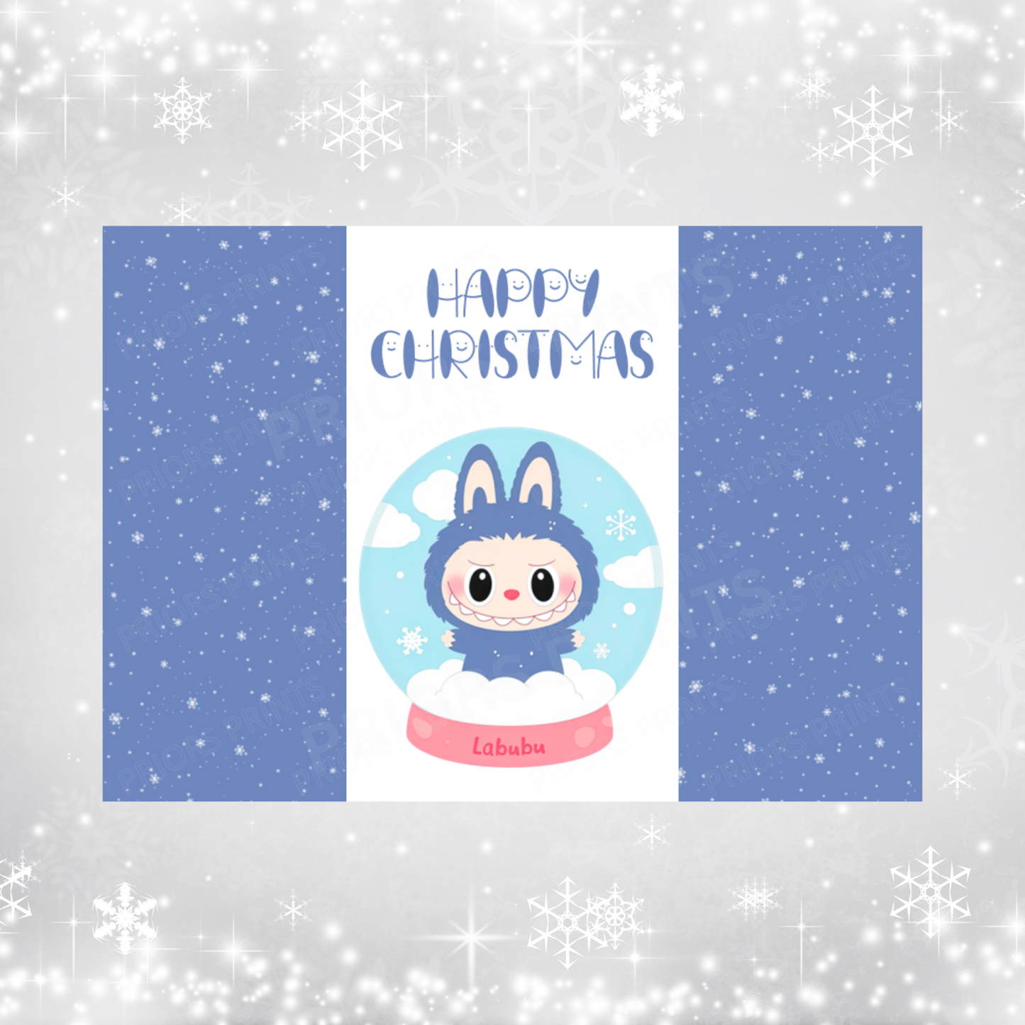 Labubu Christmas Chocolate Bar Wrapper