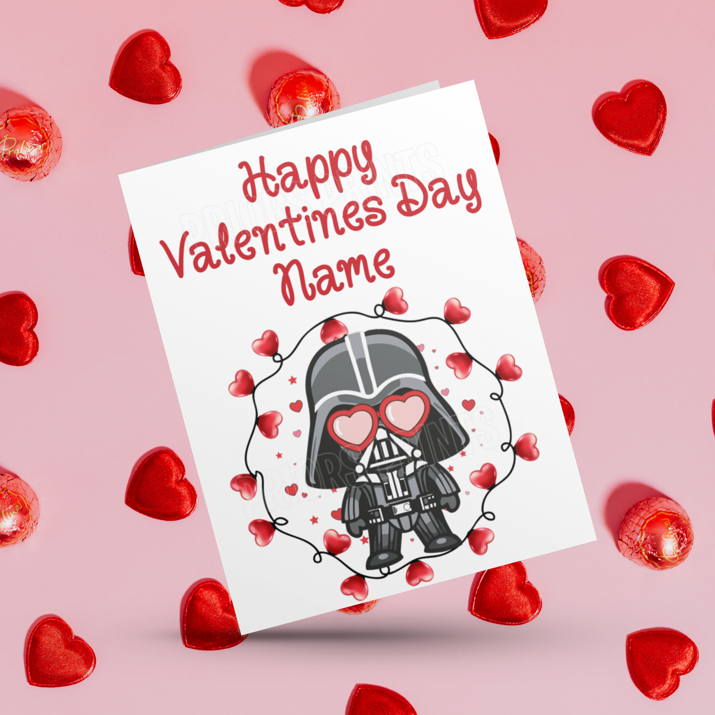 Disney Character Personalised Valentines Day Card 1 I Cars I Yoda I Star Wars I Spiderman I Toy Story I Woody I Jessie I Lightening Macqueen