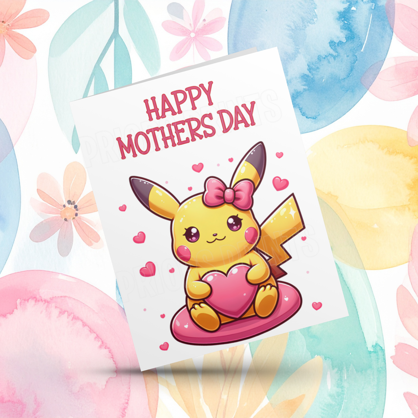 Pokemon Happy Mothers Day Card