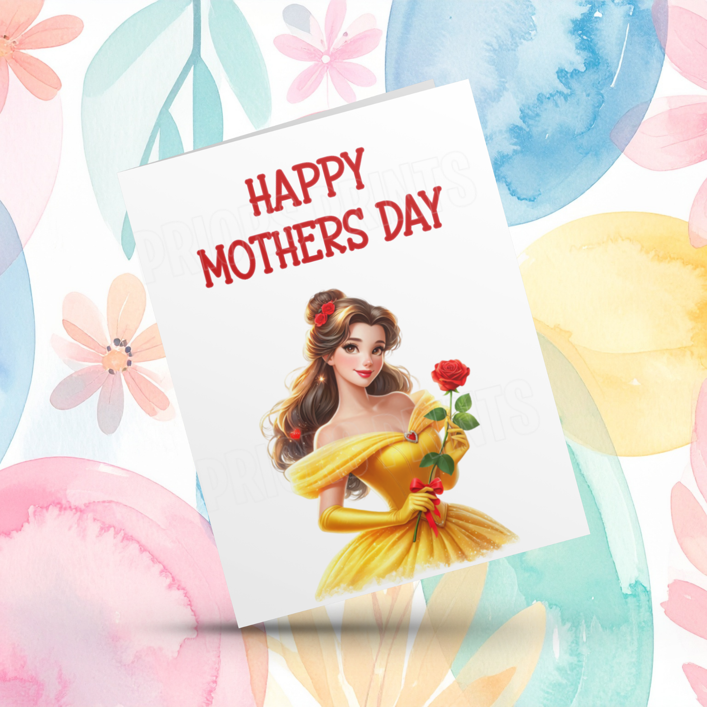 Disney Princess Happy Mothers Day Card