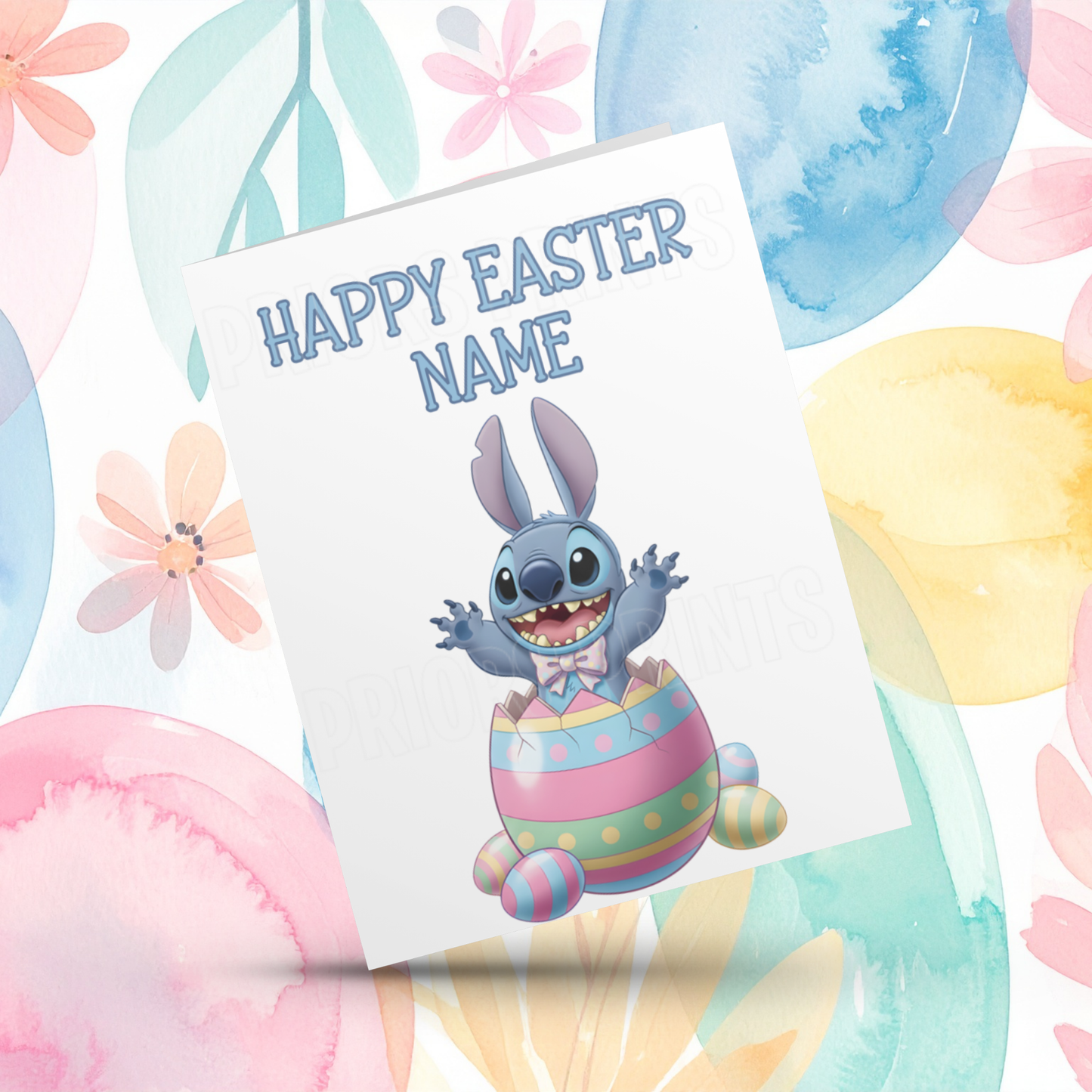 Stitch Personalised Easter Card