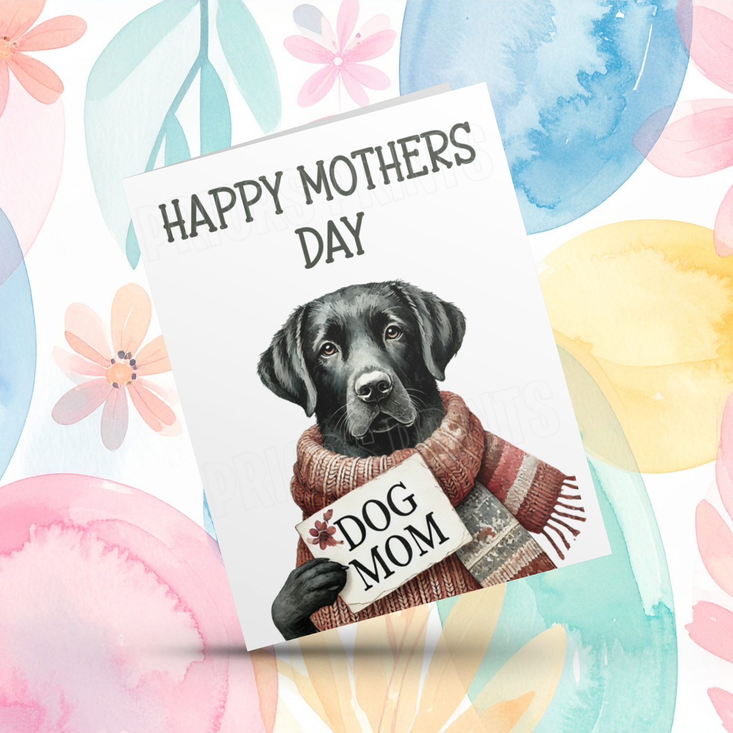 Dog Mum Happy Mothers Day Card