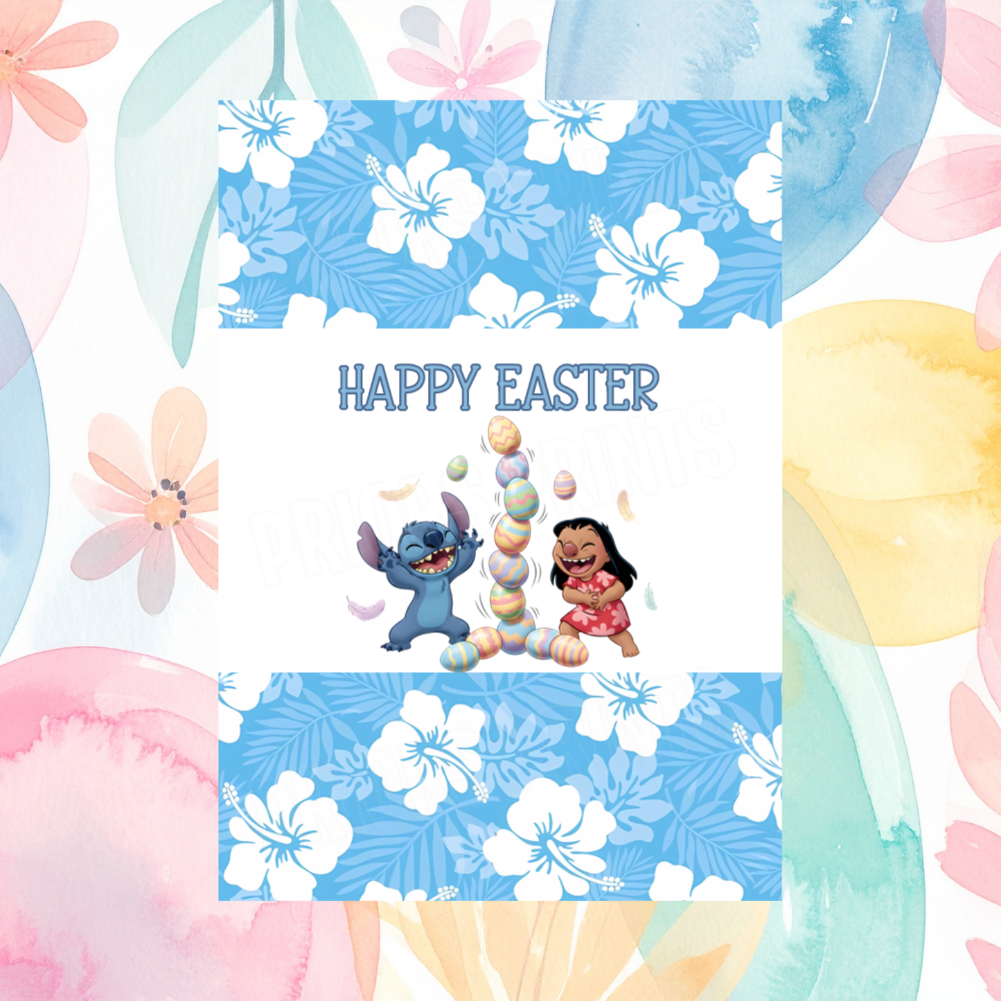 Stitch Easter Chocolate Bar Wrapper