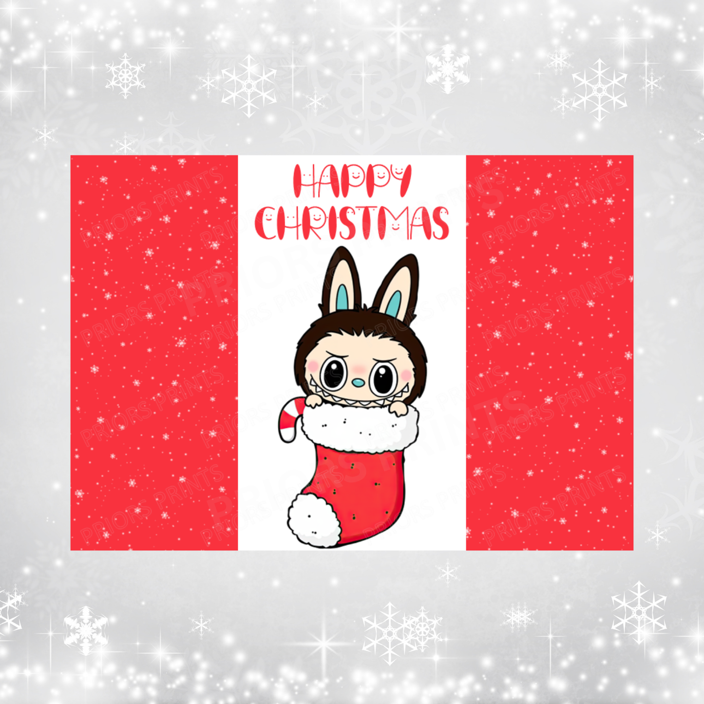 Labubu Christmas Chocolate Bar Wrapper