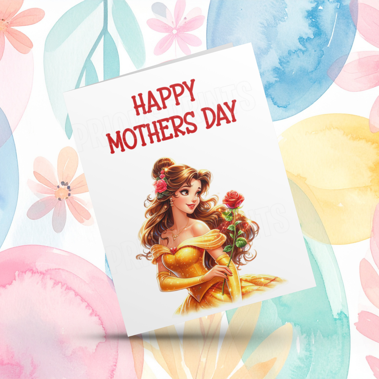 Disney Princess Happy Mothers Day Card