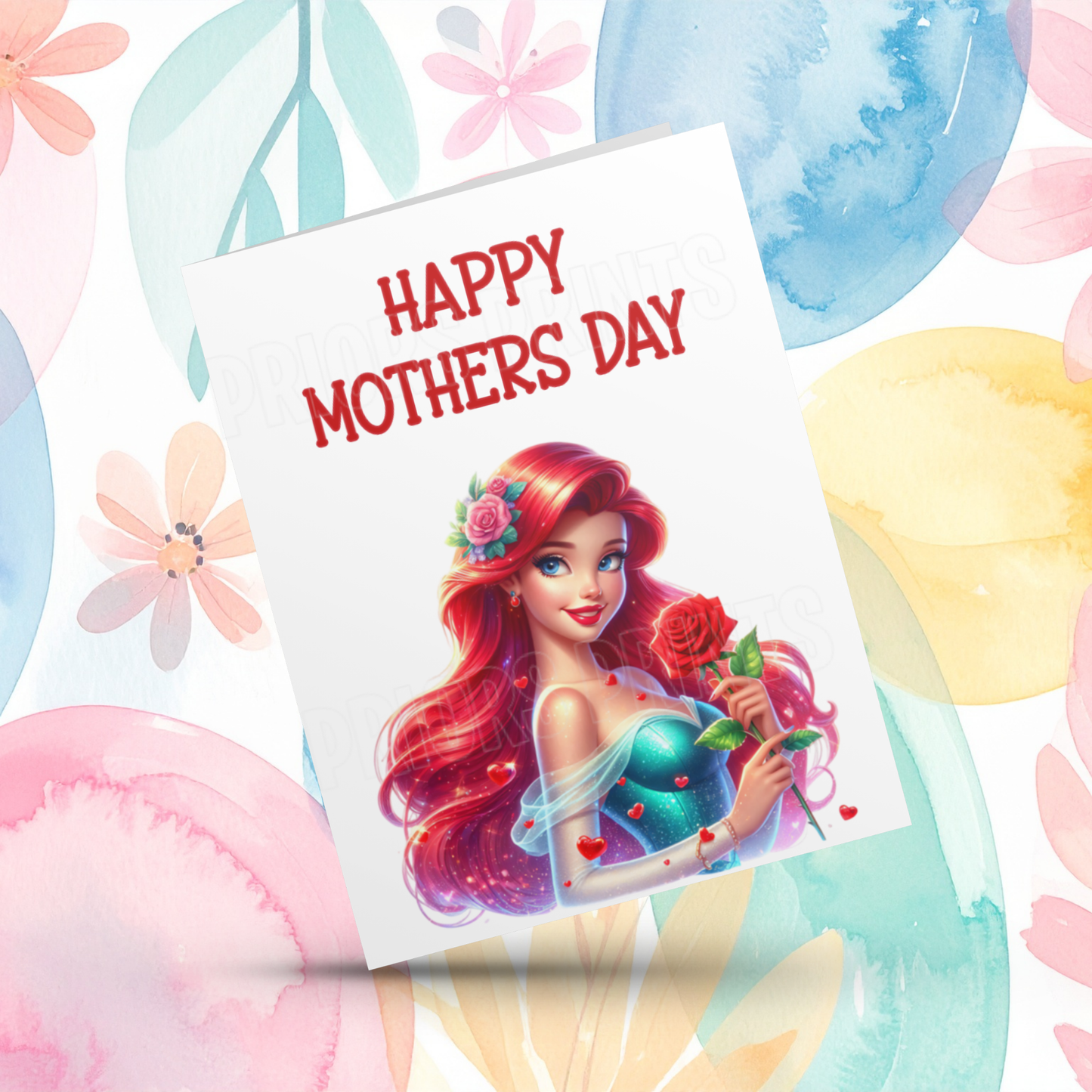 Disney Princess Happy Mothers Day Card
