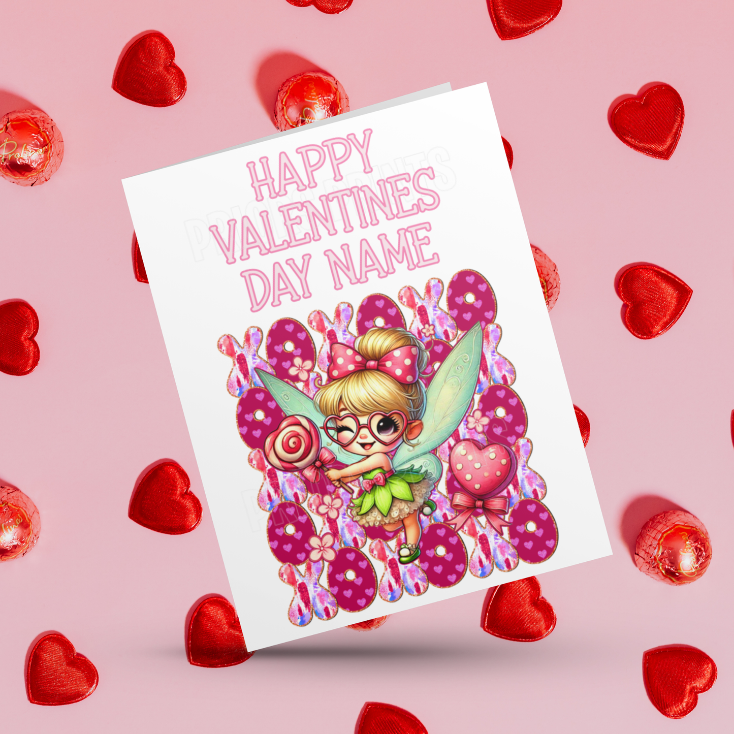 XOXOX Cute Personalised Character Valentines Day Cards I Ariel I Belle I Princess I Wonder Woman I Cinderella I Sleeping Beauty I Eeyore
