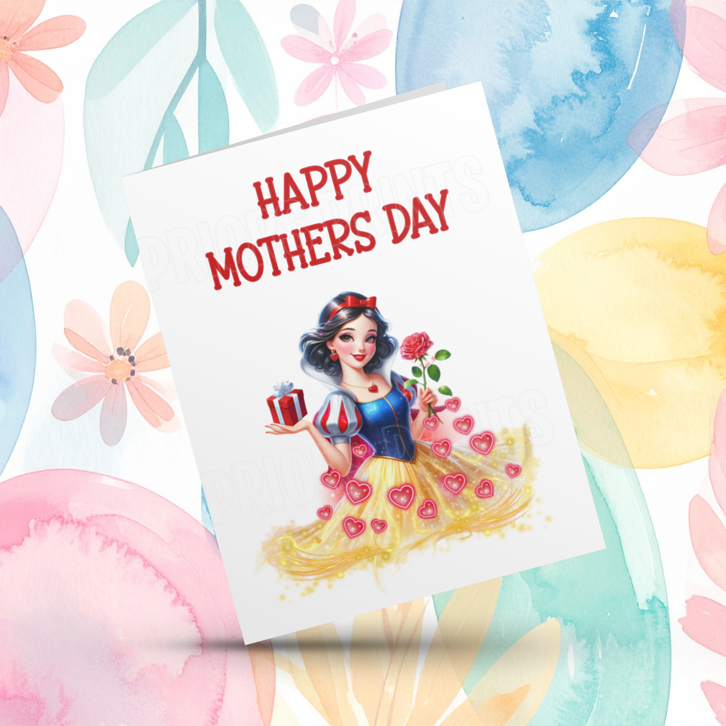 Disney Princess Happy Mothers Day Card