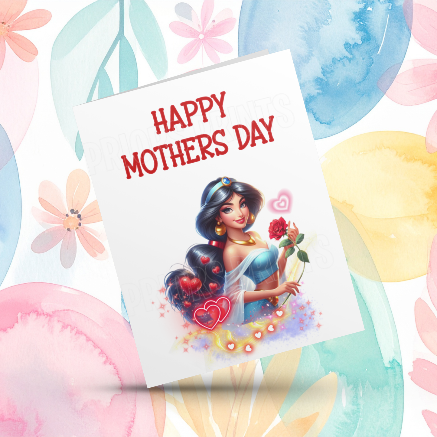 Disney Princess Happy Mothers Day Card