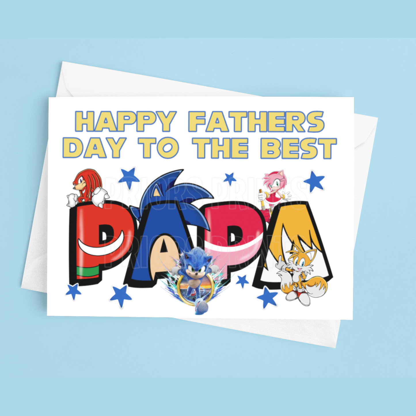 Fathers Day Card Mixed Character- To the best Dad or Papa