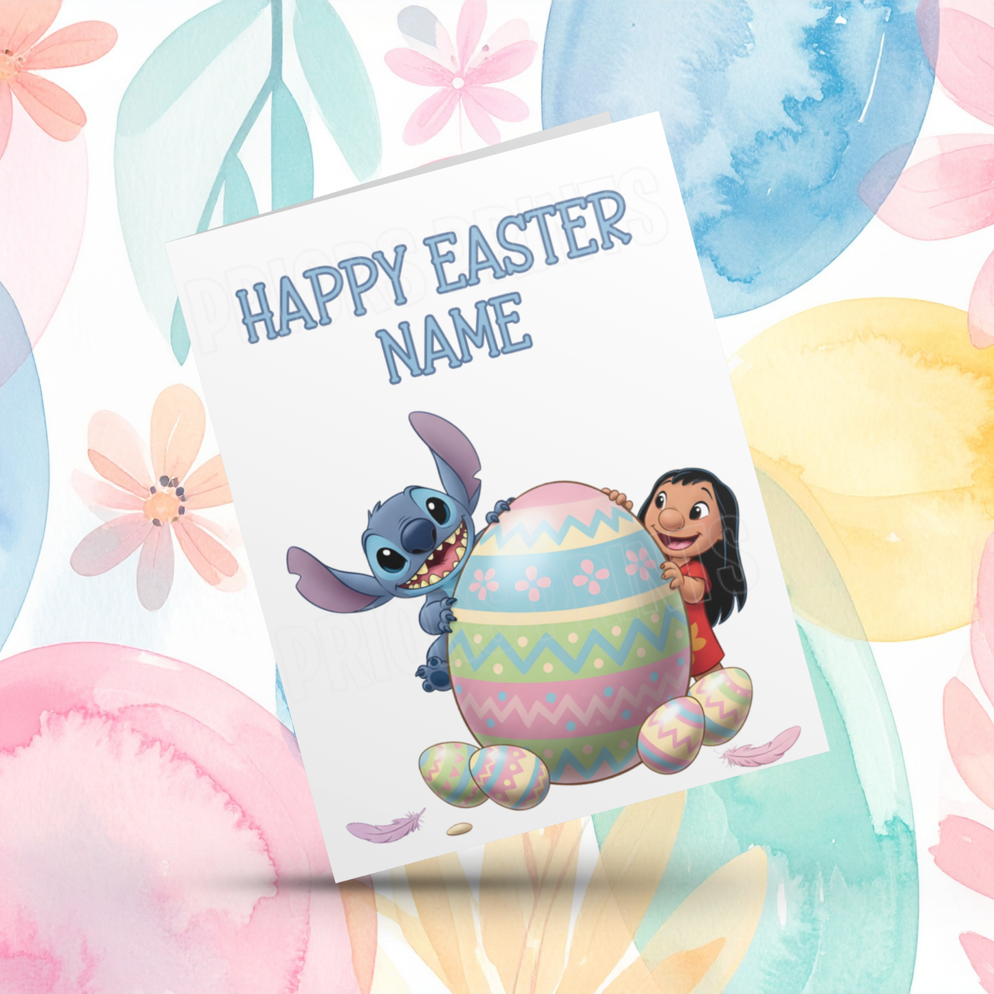 Stitch Personalised Easter Card