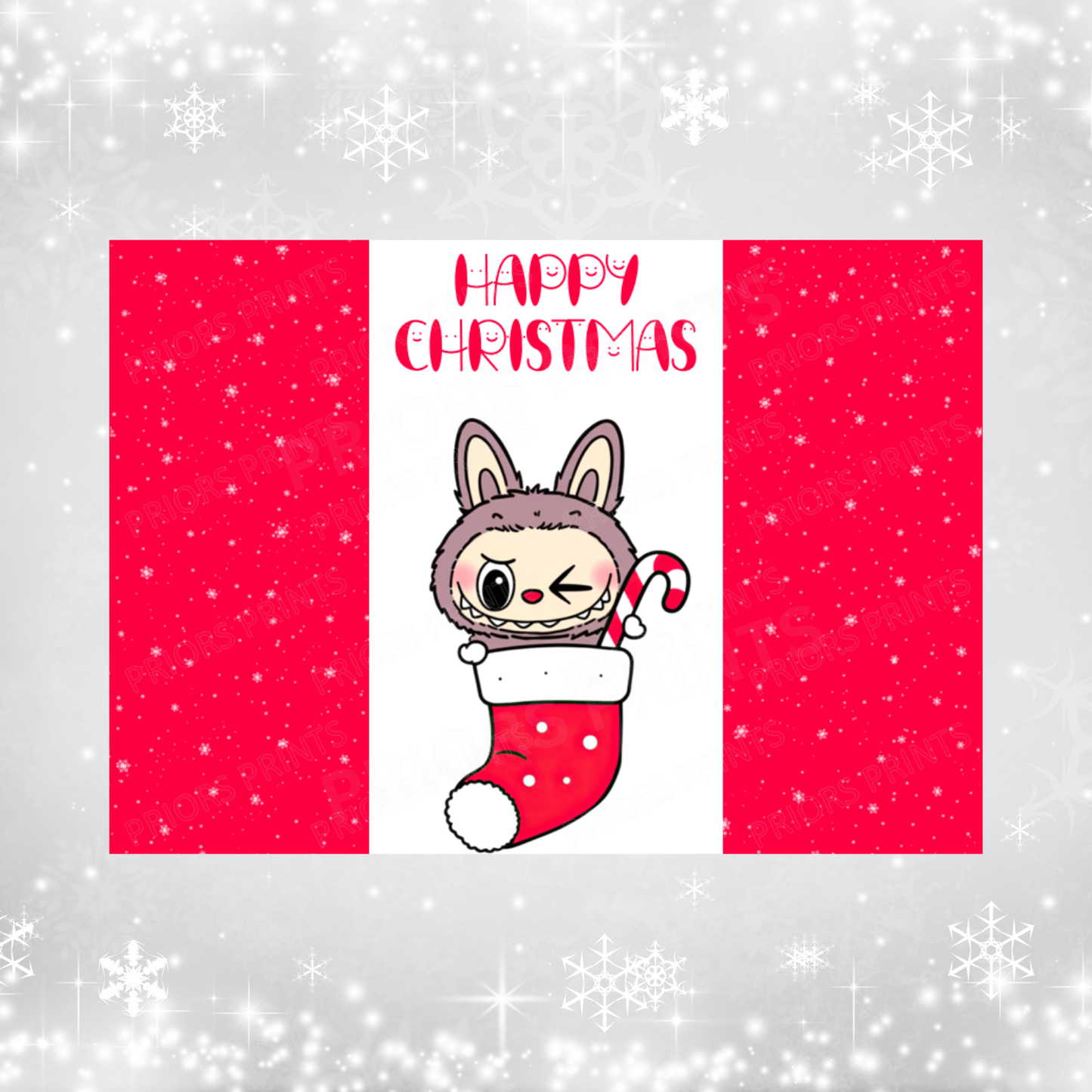 Labubu Christmas Chocolate Bar Wrapper