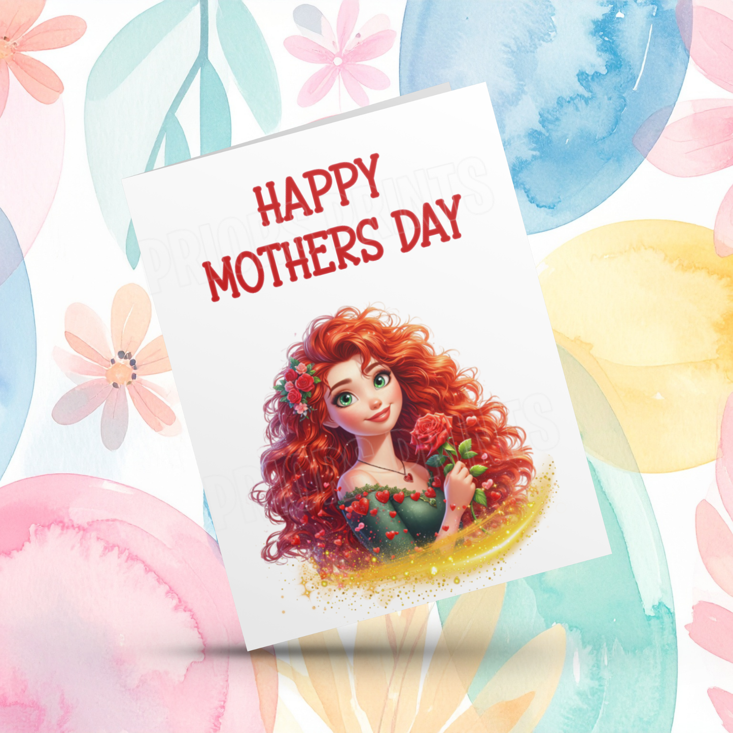 Disney Princess Happy Mothers Day Card