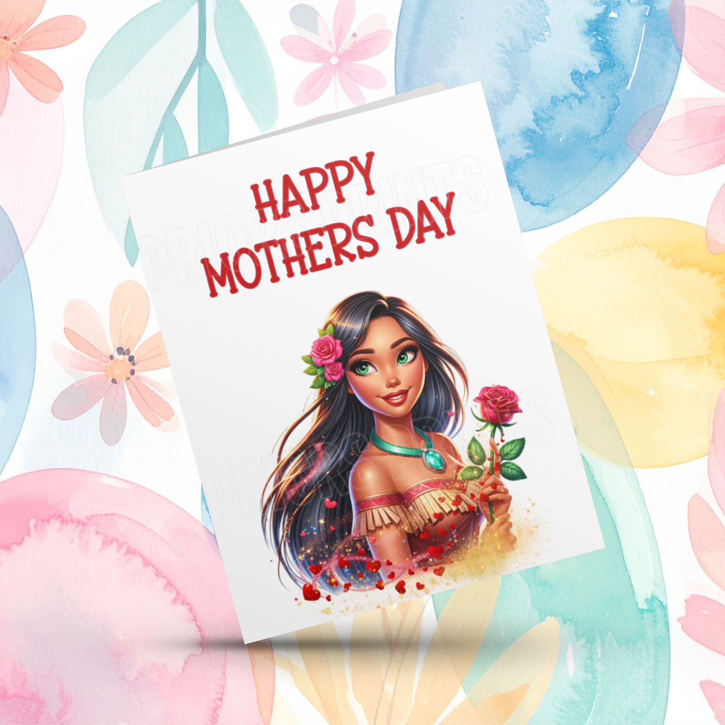 Disney Princess Happy Mothers Day Card