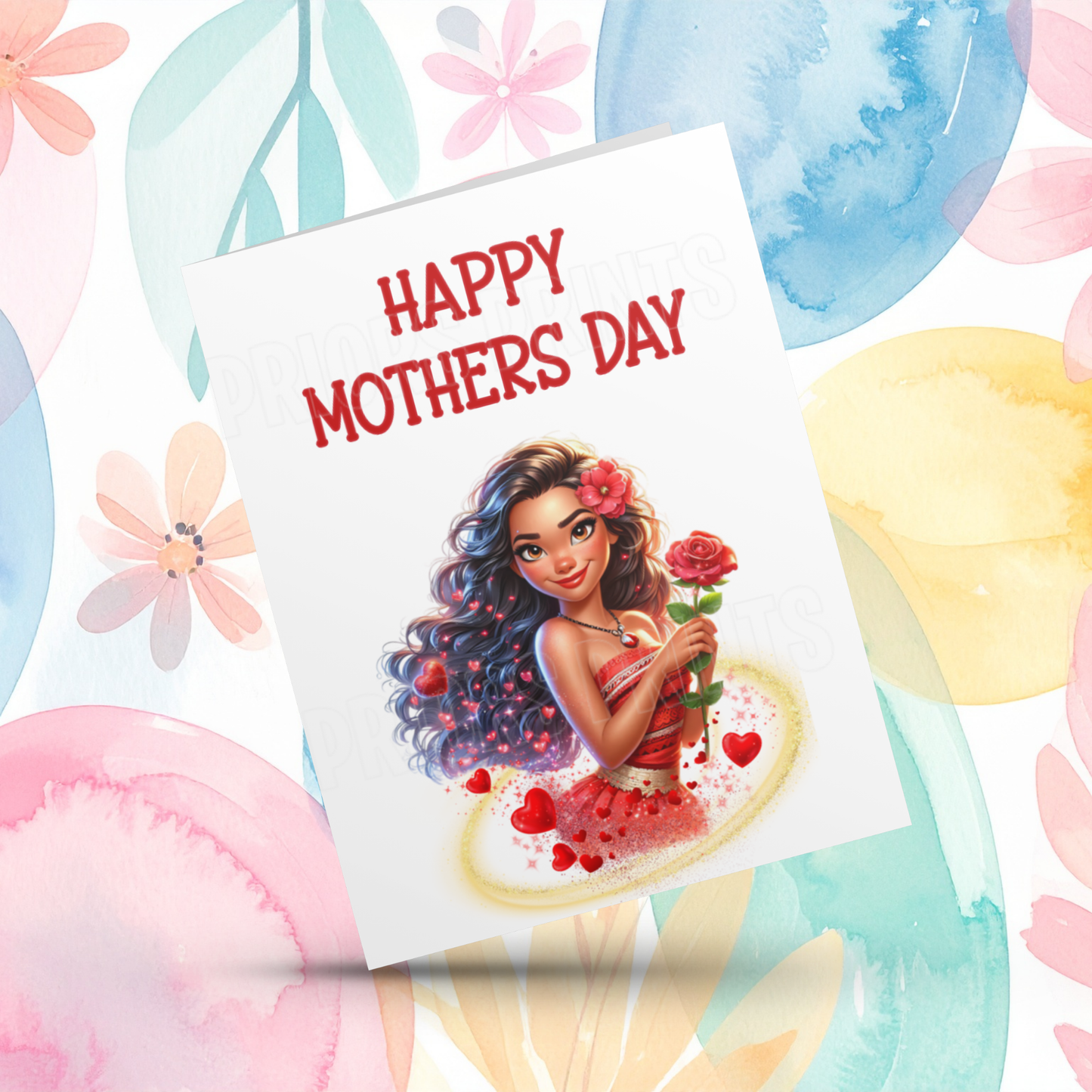 Disney Princess Happy Mothers Day Card