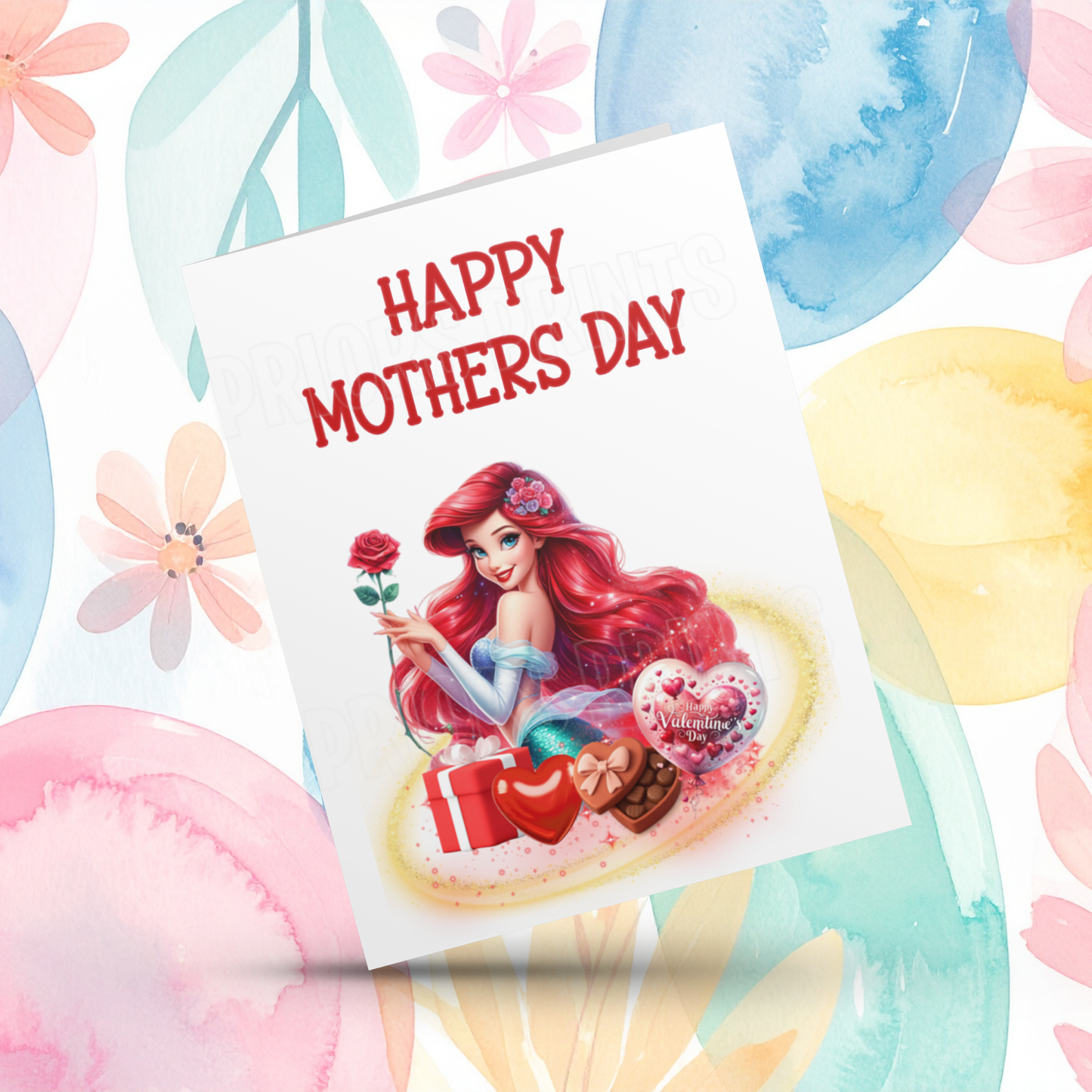 Disney Princess Happy Mothers Day Card