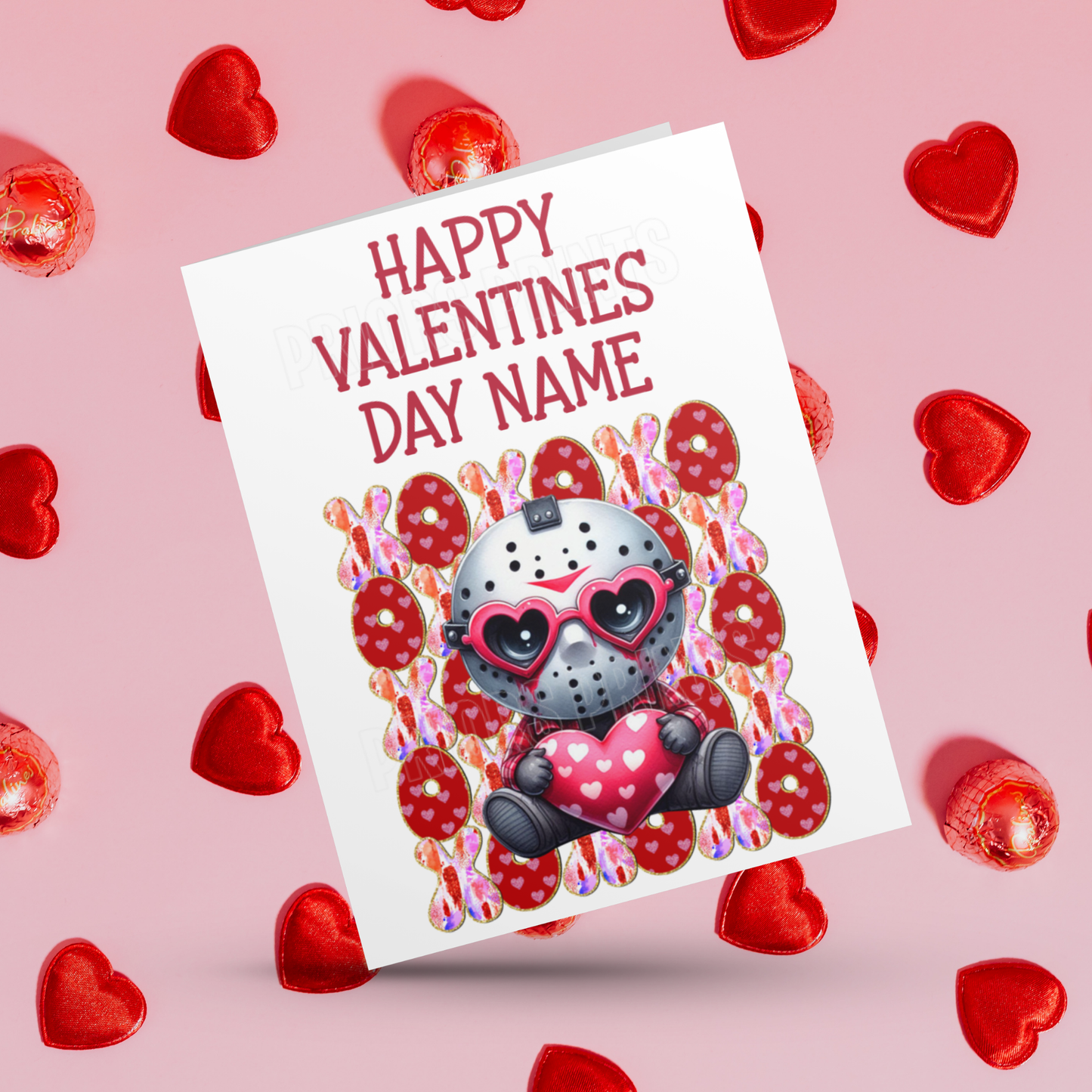 XOXOX Personalised Cute Character Valentines Day Cards 2  I Spiderman I Sonic I Captain America I Batman I Mario I Groot I Yoda I Deadpool