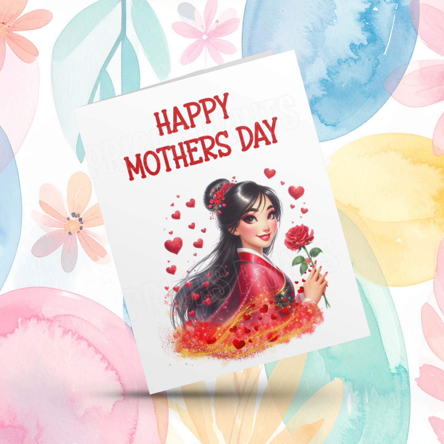 Disney Princess Happy Mothers Day Card