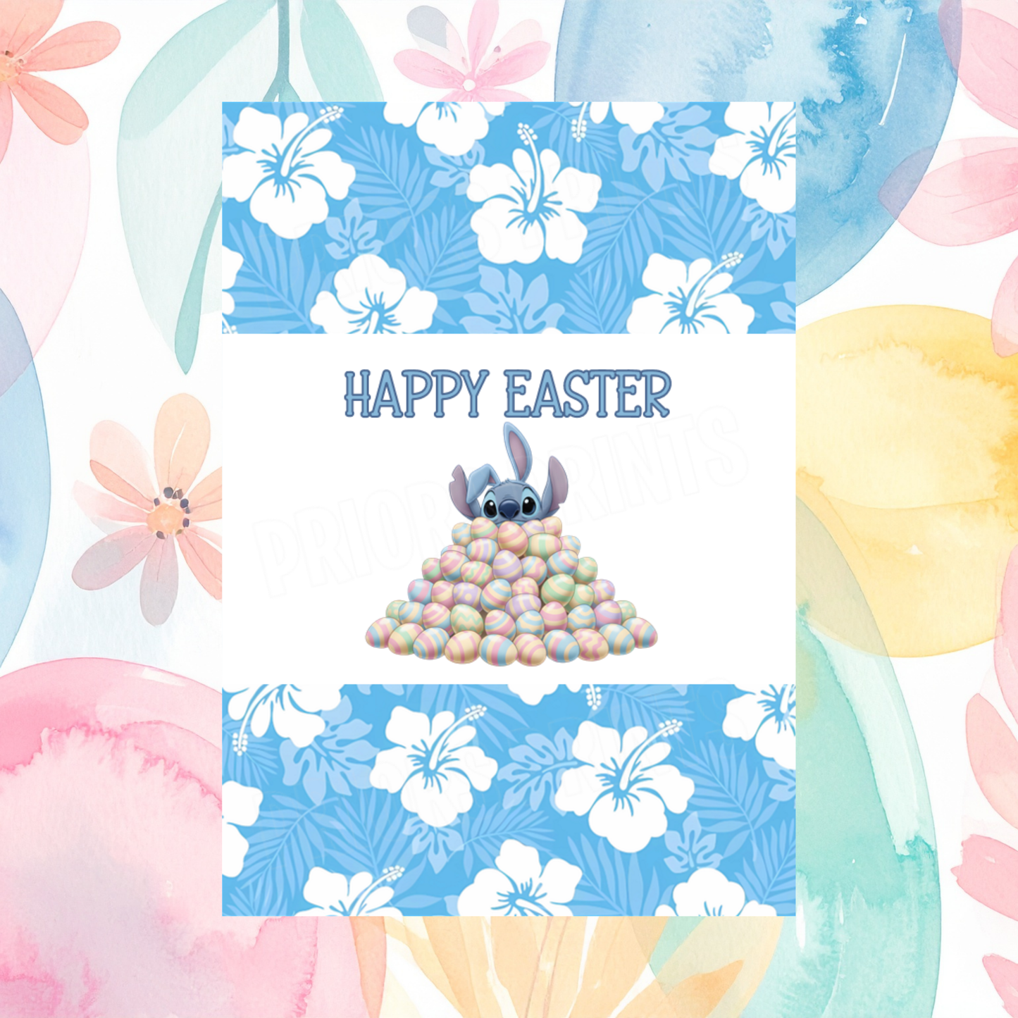 Stitch Easter Chocolate Bar Wrapper