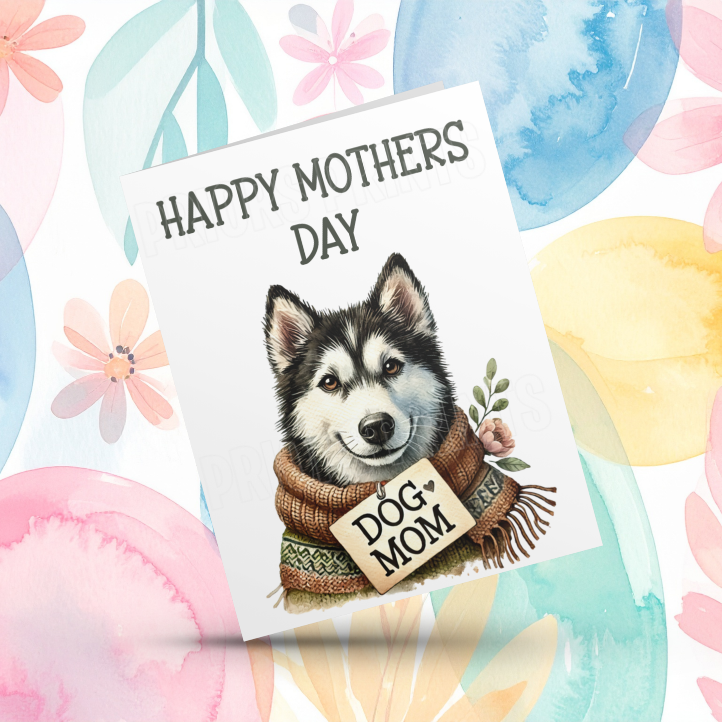 Dog Mum Happy Mothers Day Card