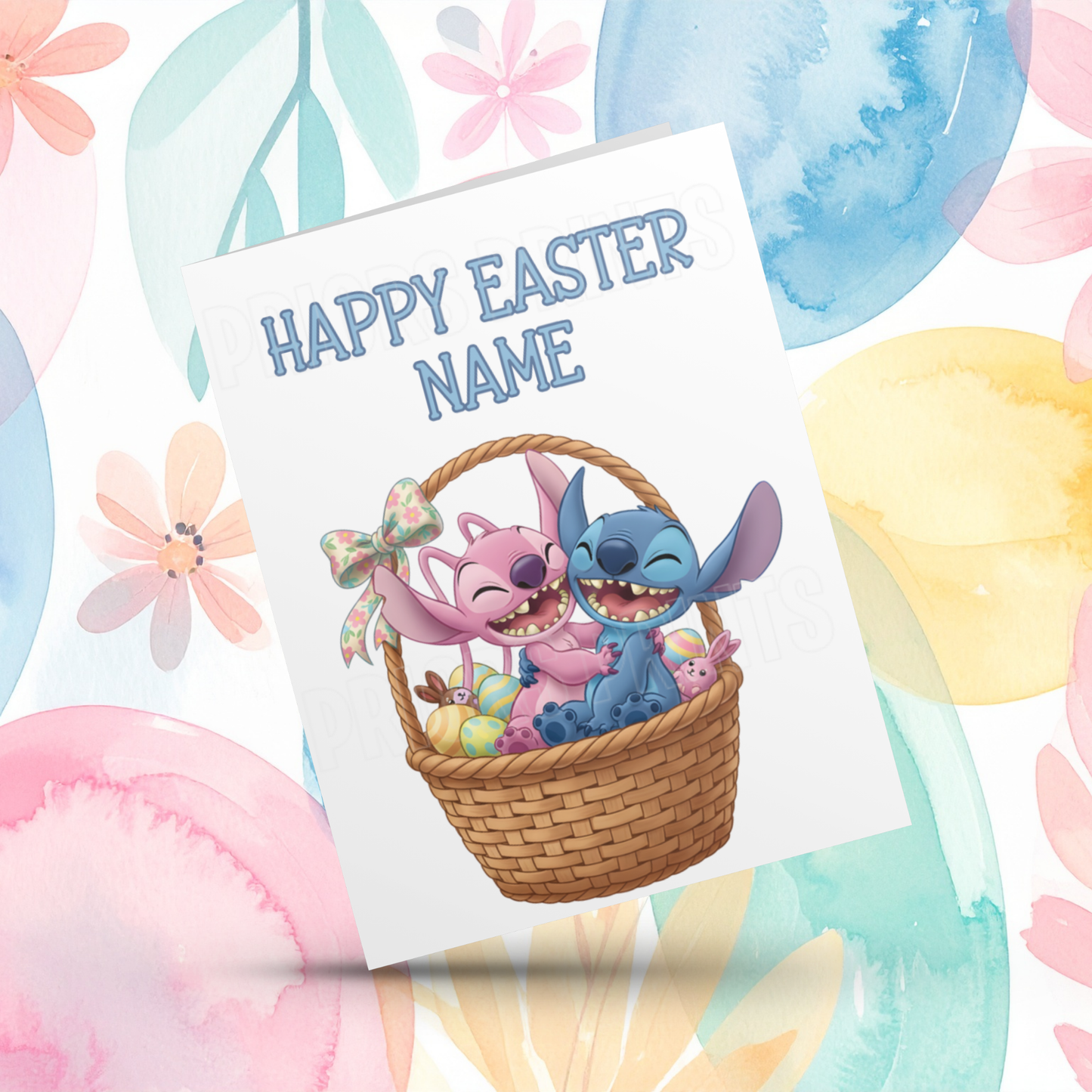 Stitch Personalised Easter Card