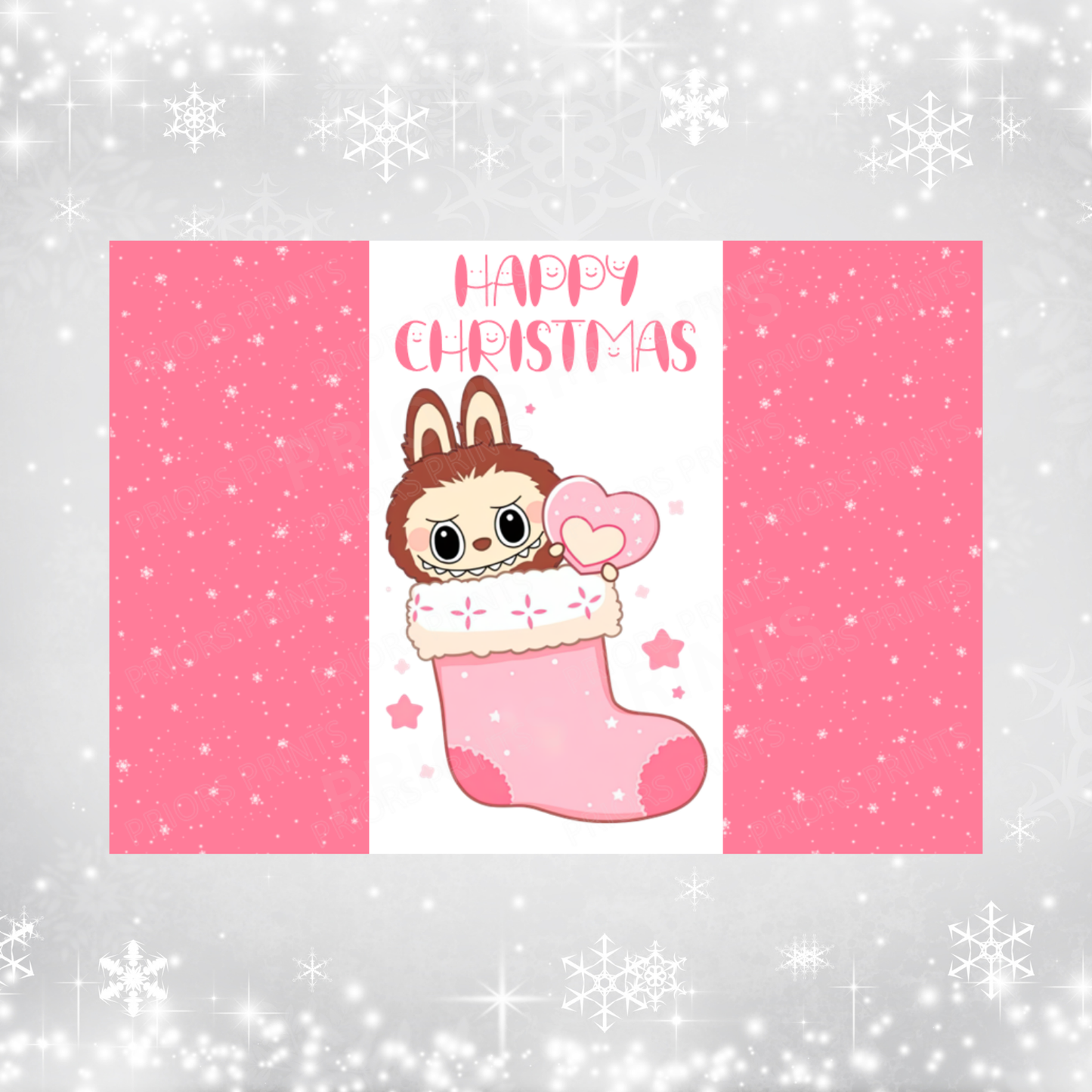 Labubu Christmas Chocolate Bar Wrapper