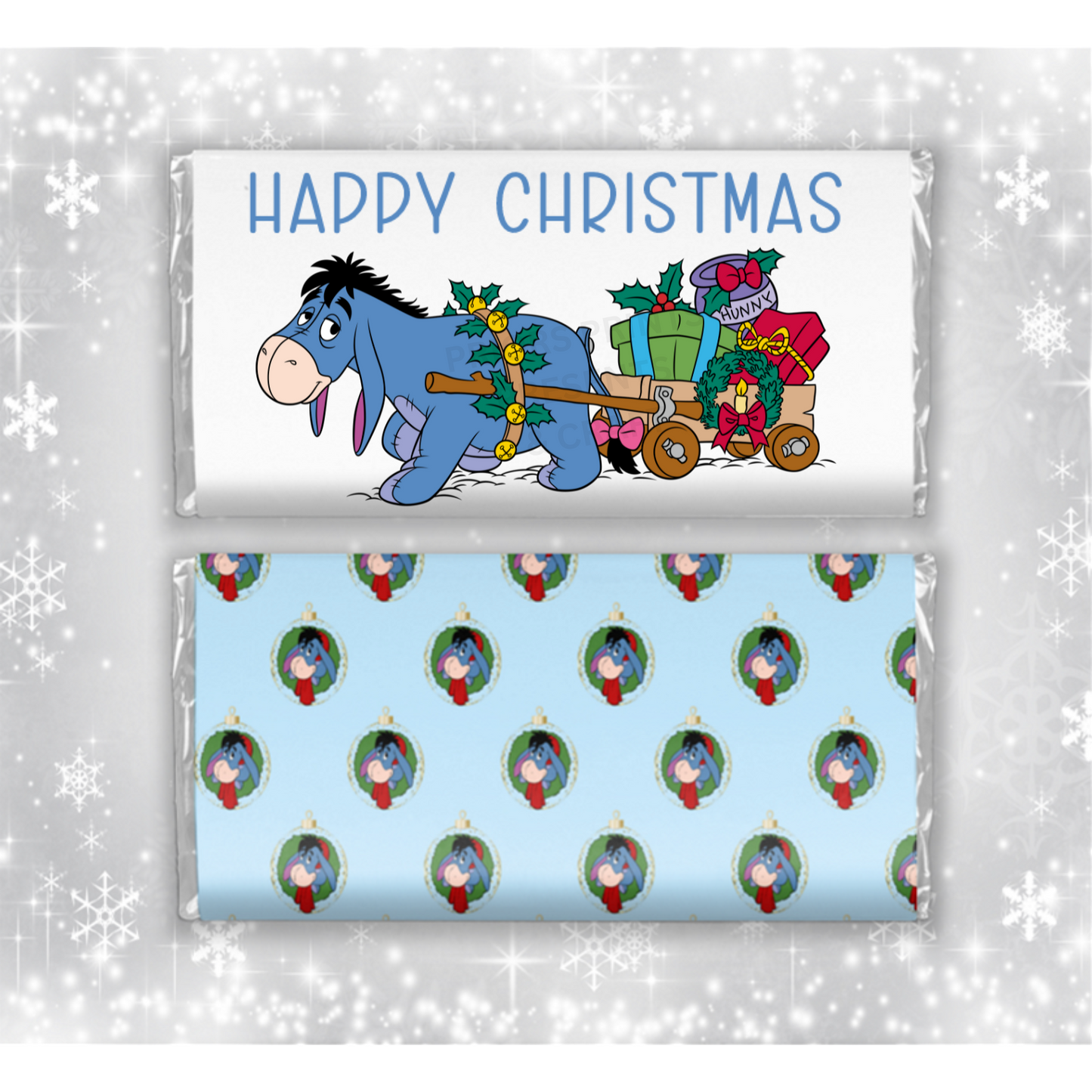 Winnie The Pooh & Friends Christmas Chocolate Bar Wrapper