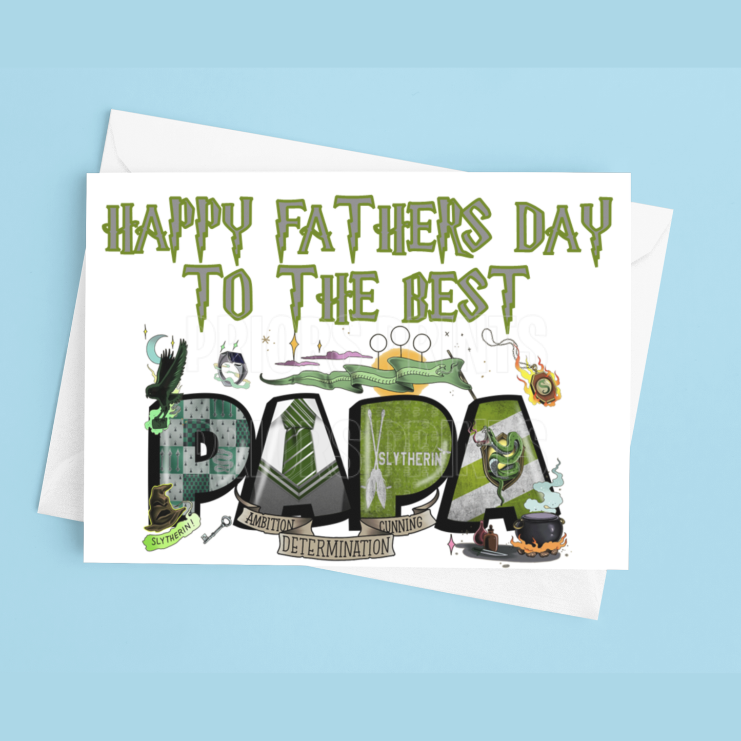 Fathers Day Card Mixed Character- To the best Dad or Papa