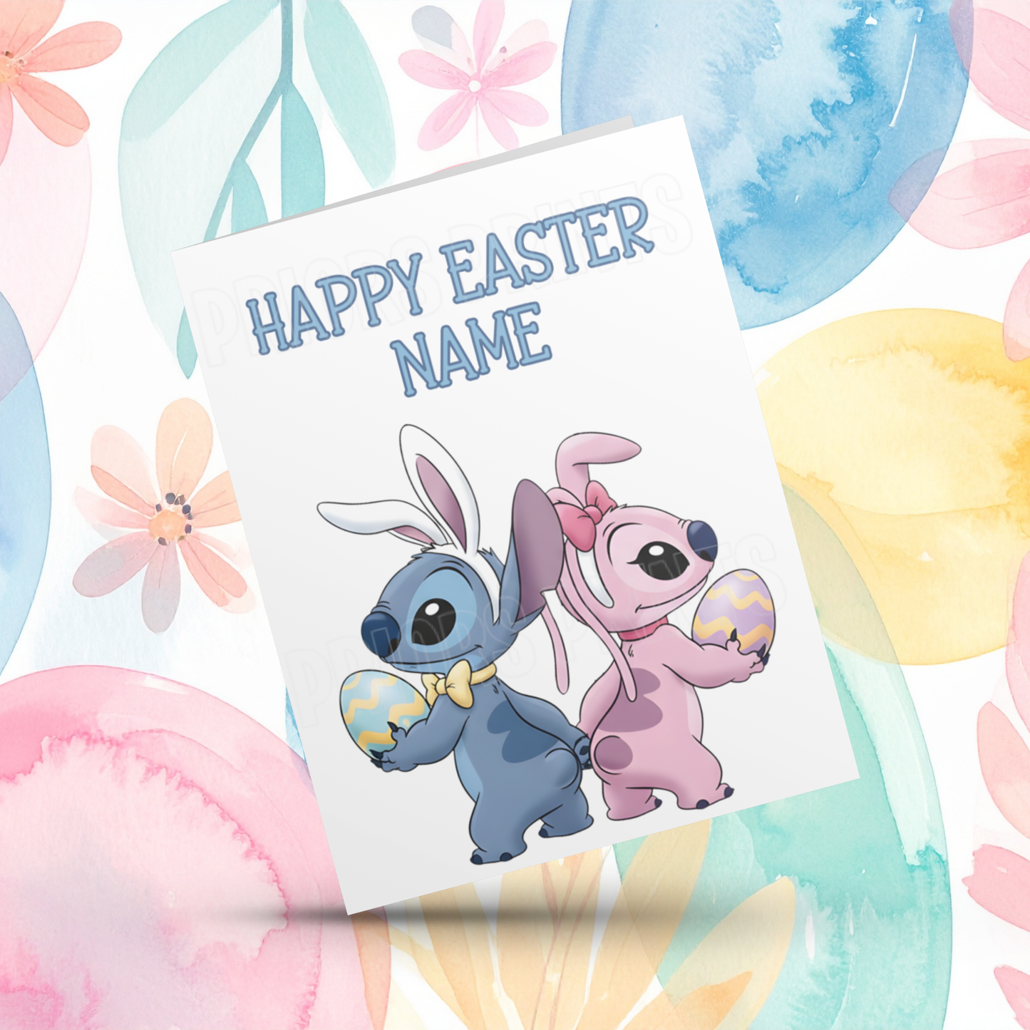 Stitch Personalised Easter Card