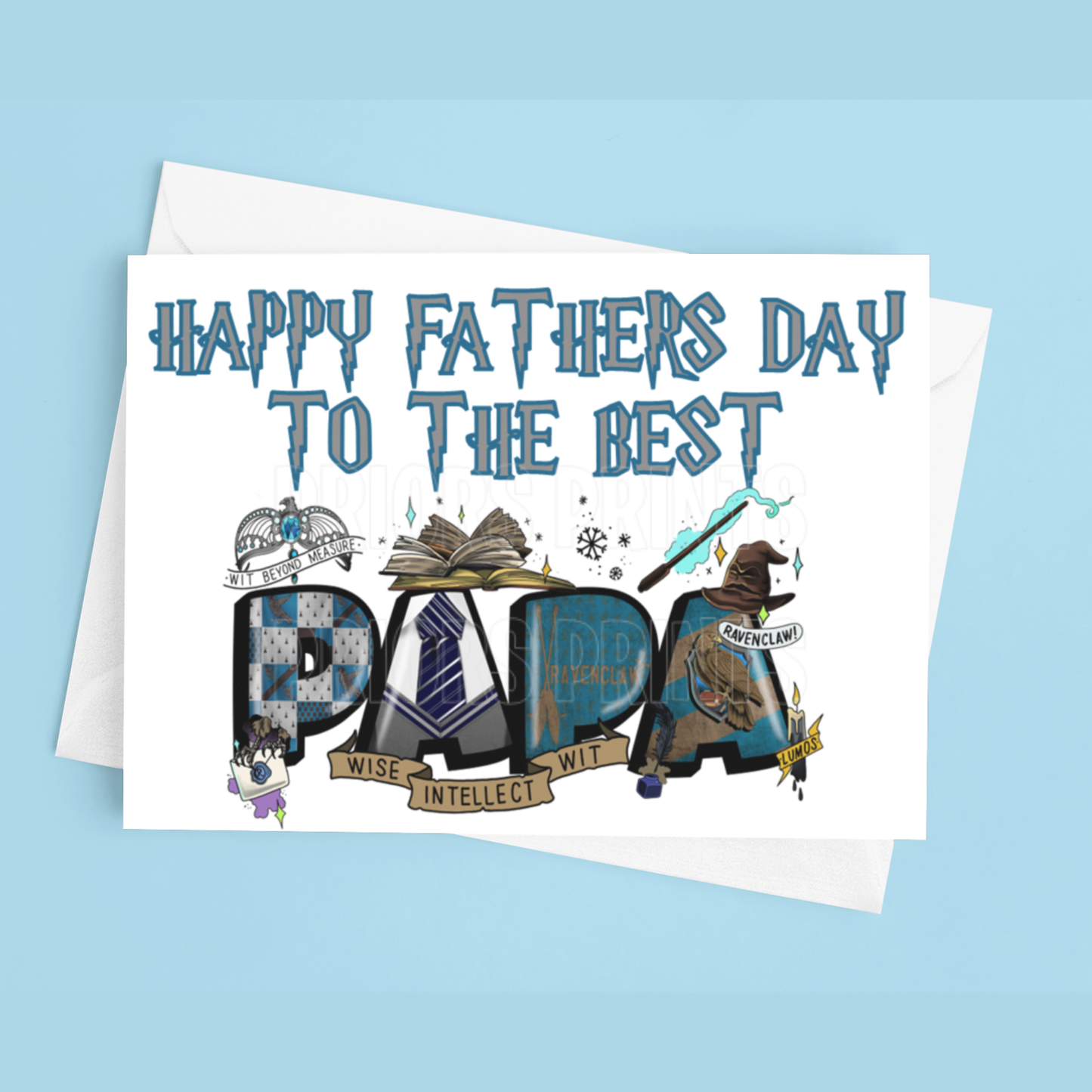 Fathers Day Card Mixed Character- To the best Dad or Papa
