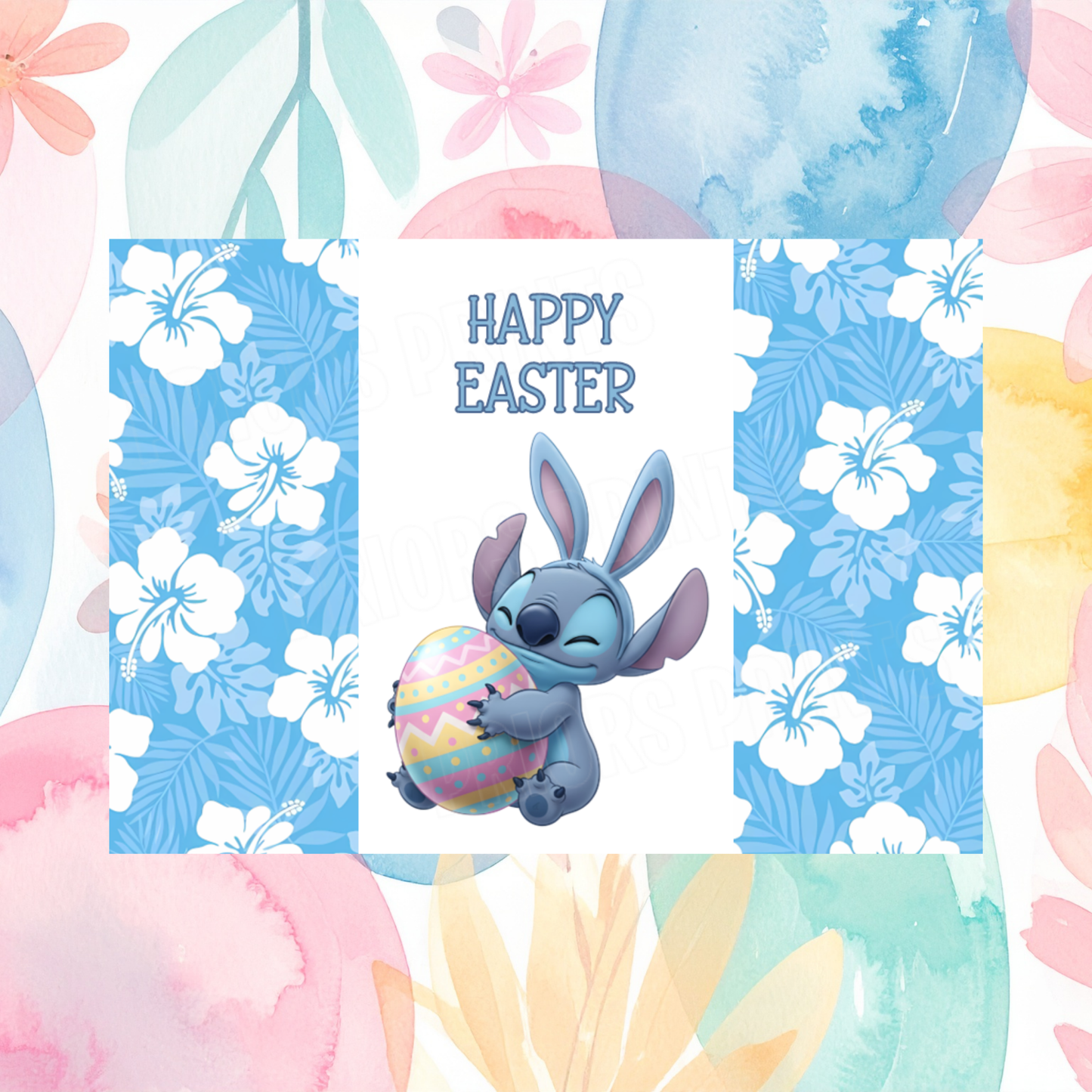 Stitch Easter Chocolate Bar Wrapper
