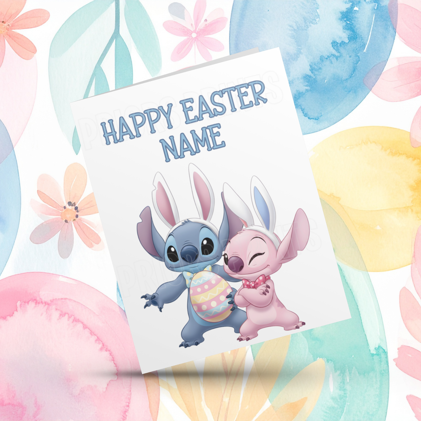 Stitch Personalised Easter Card