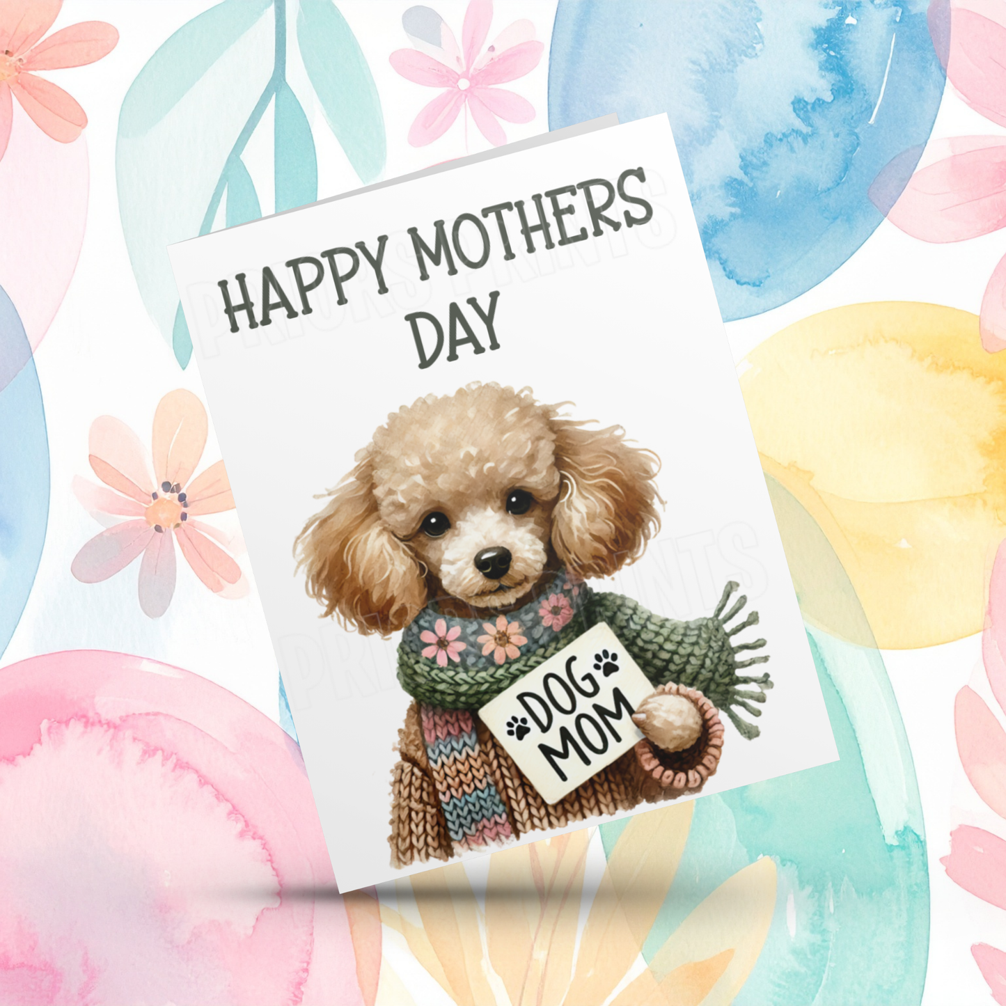 Dog Mum Happy Mothers Day Card