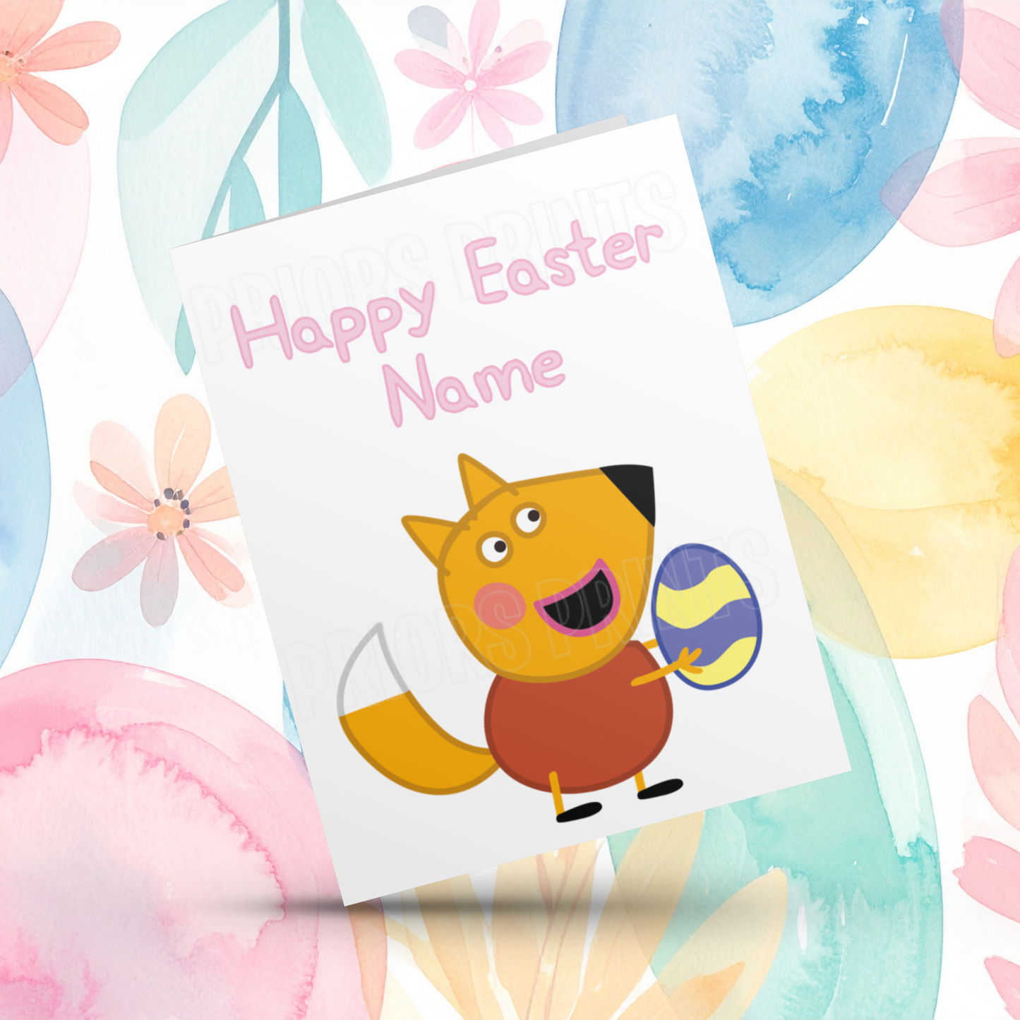 Peppa Pig Personalised Easter Card