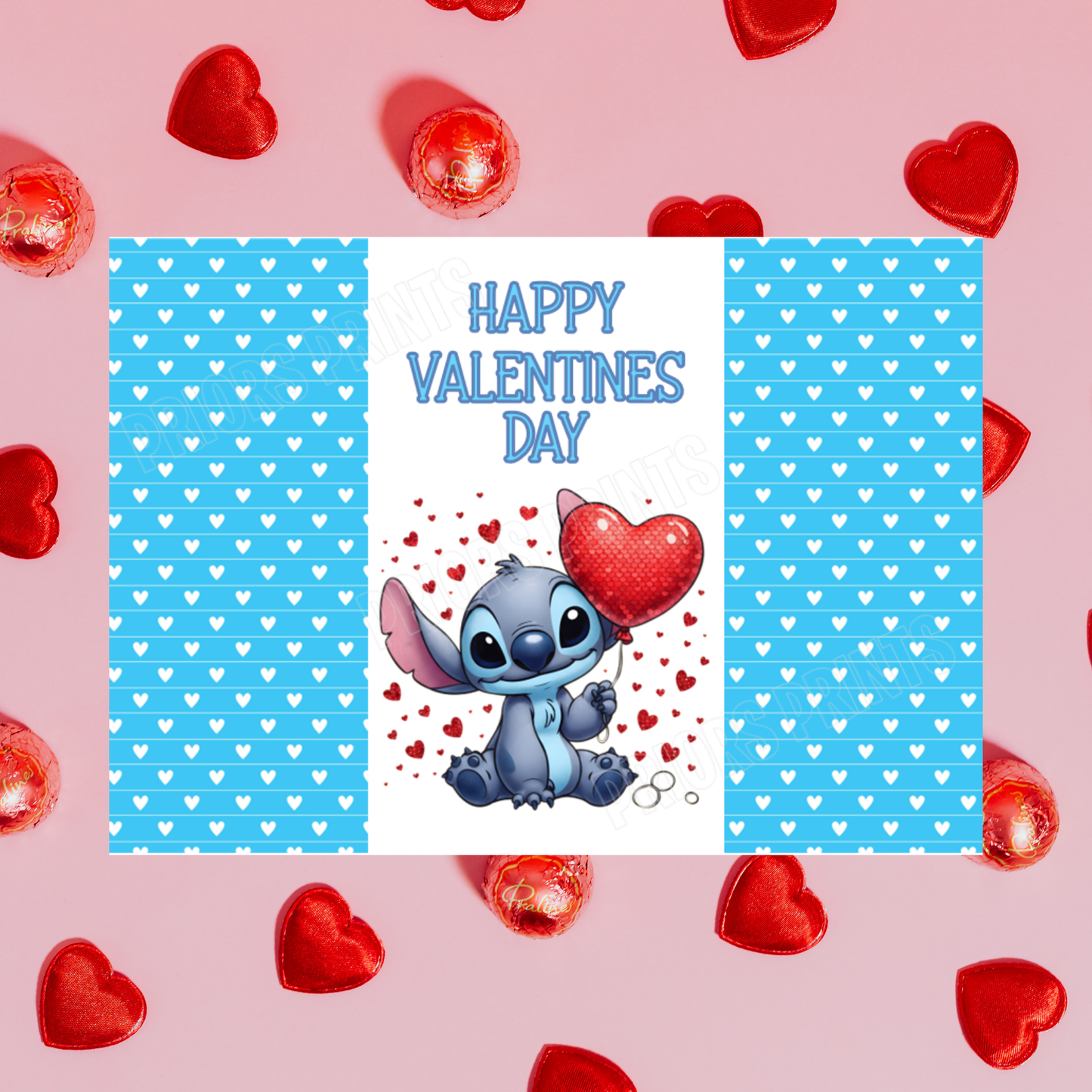Lilo & Stitch Valentines Day Chocolate Bar Wrappers I Stitch I Angel