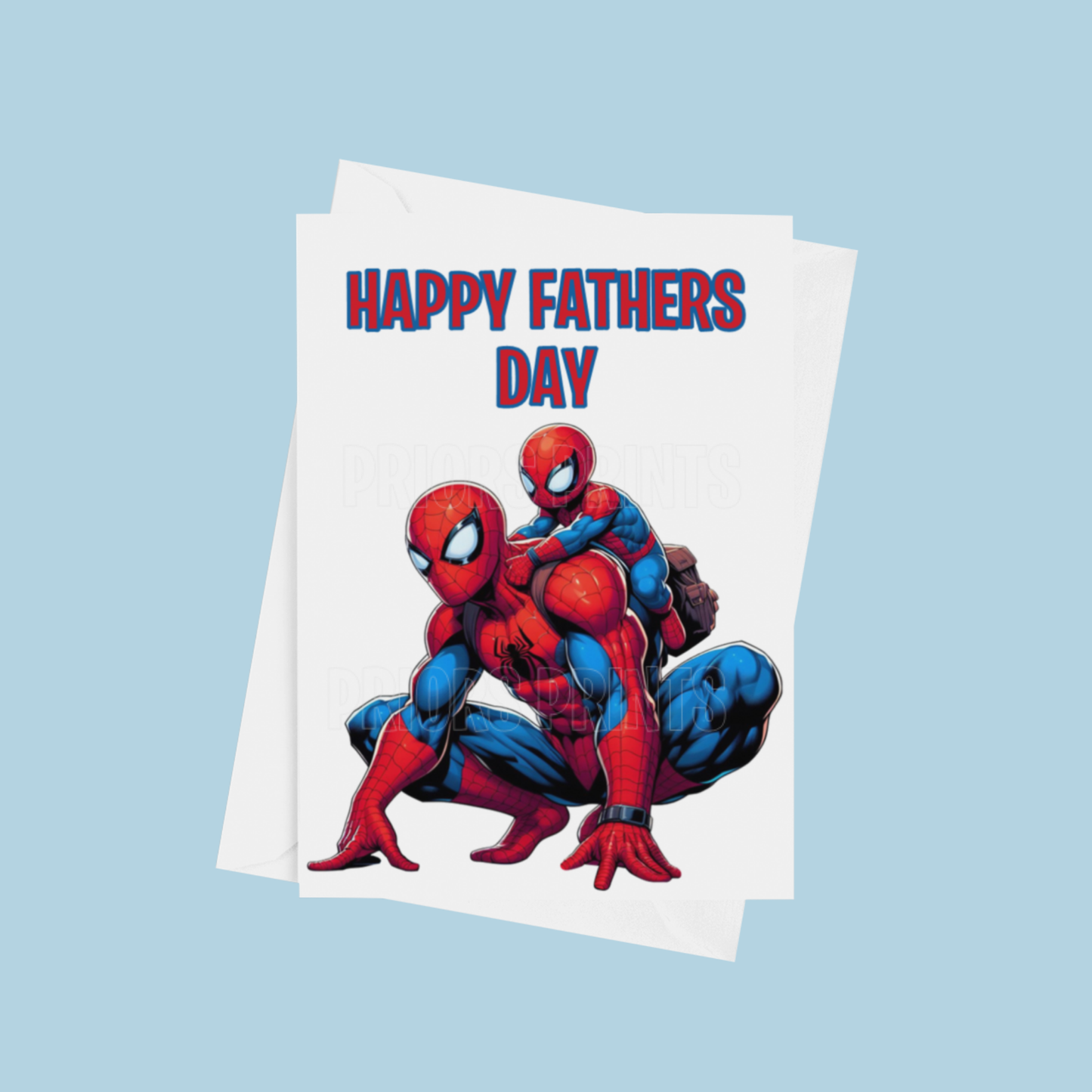 Character and Child Happy Fathers Day Card