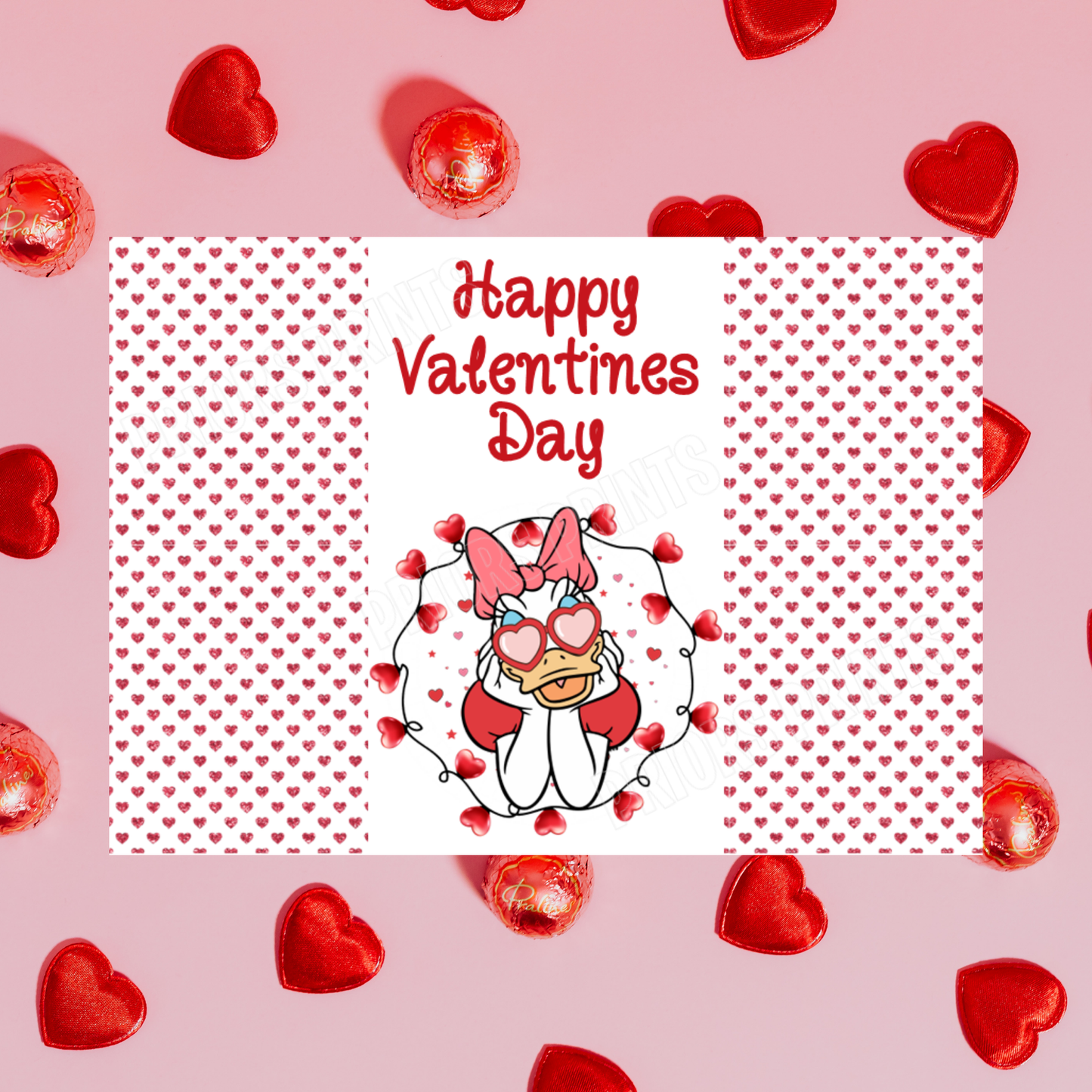 Disney Character Personalised Valentines Day Chocolate Bar Wrappers 2 I Minnie I Mickey I Winnie The Pooh I Lion King I Lady & The Tramp I Dumbo I Pluto